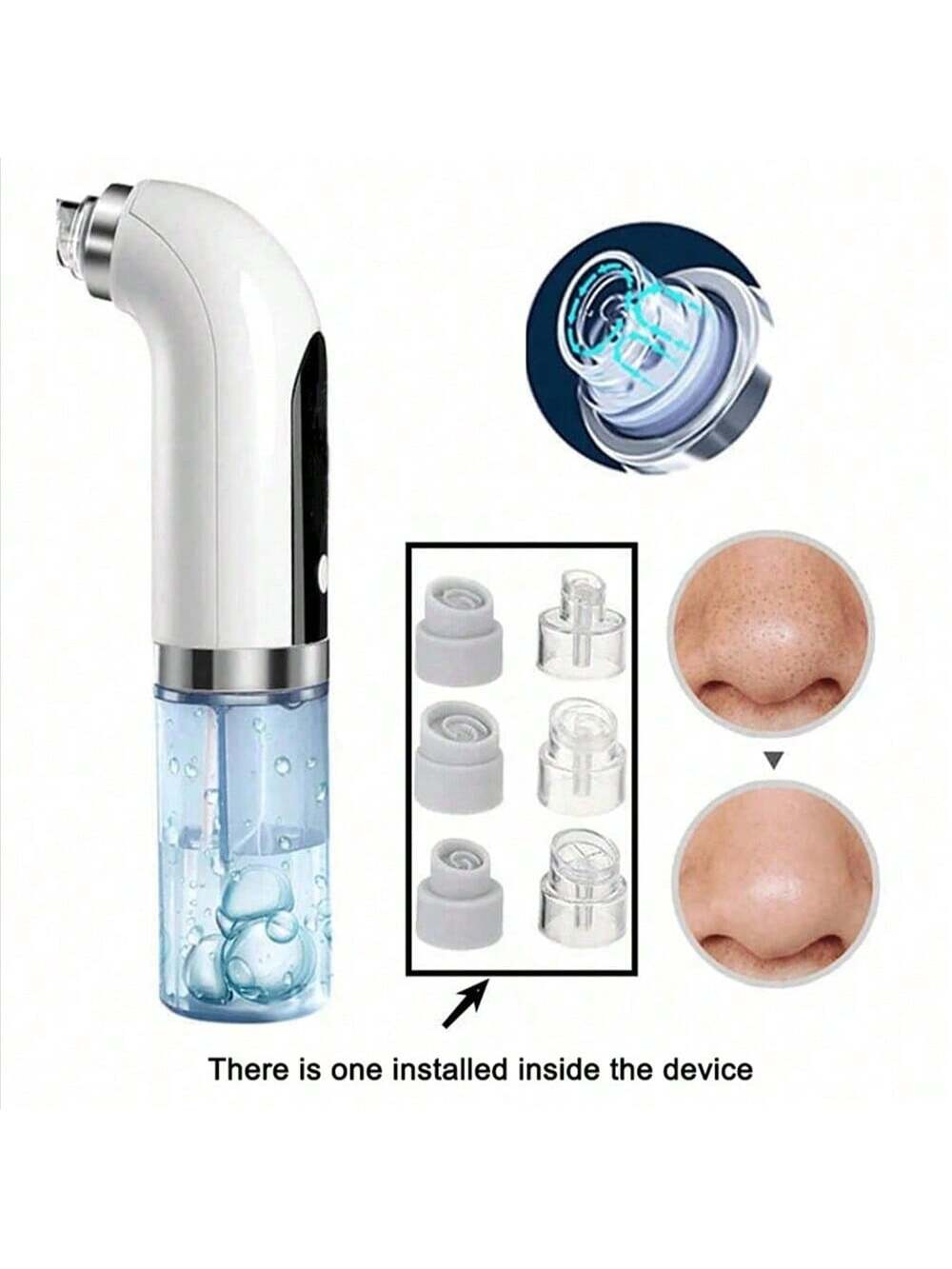USB Charging Water Circulation Facial Cleaner Blackhead Remover 0