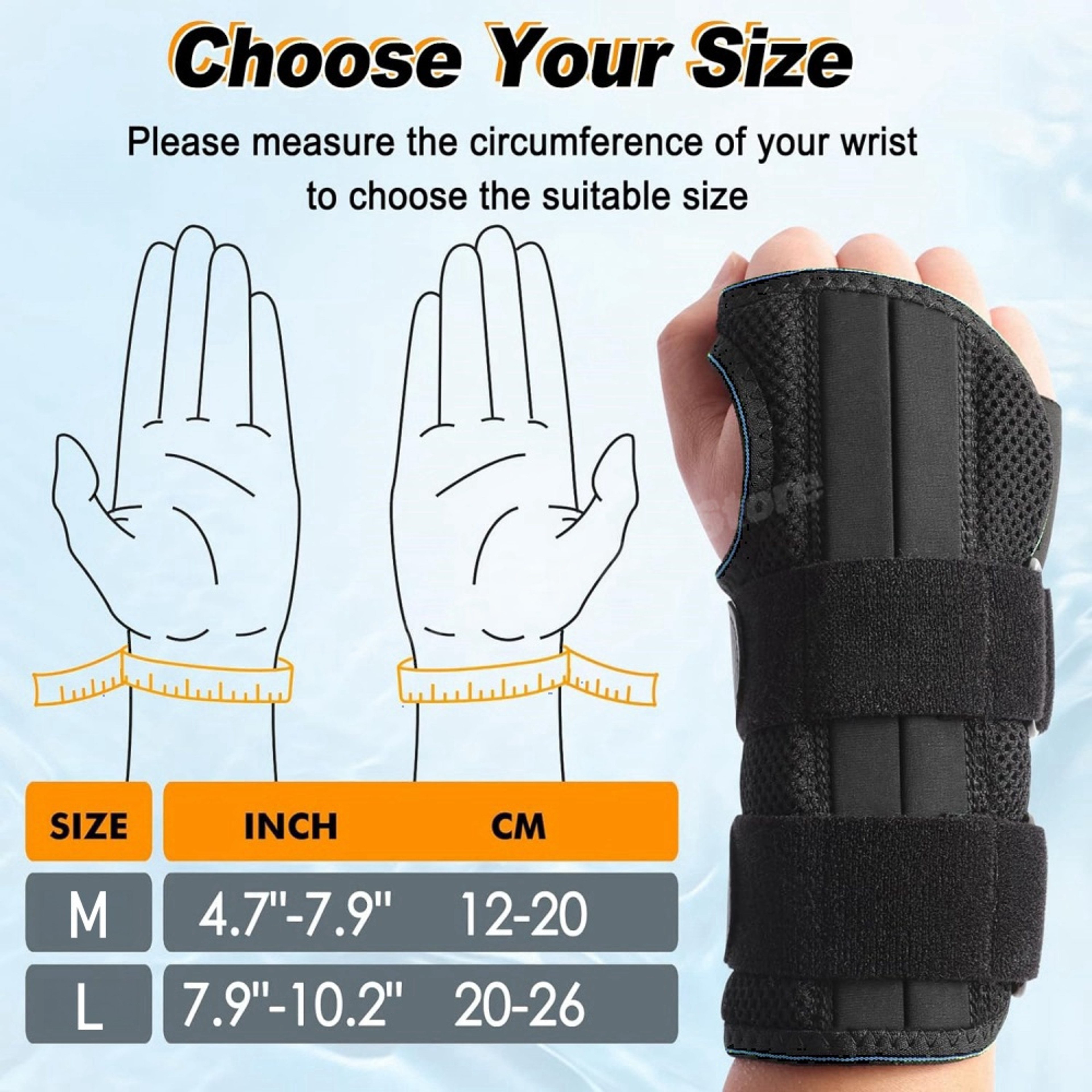 Carpal Tunnel Wrist Guard  Compression Hand Brace For Arthritis Relief Orthopedic Splint 3