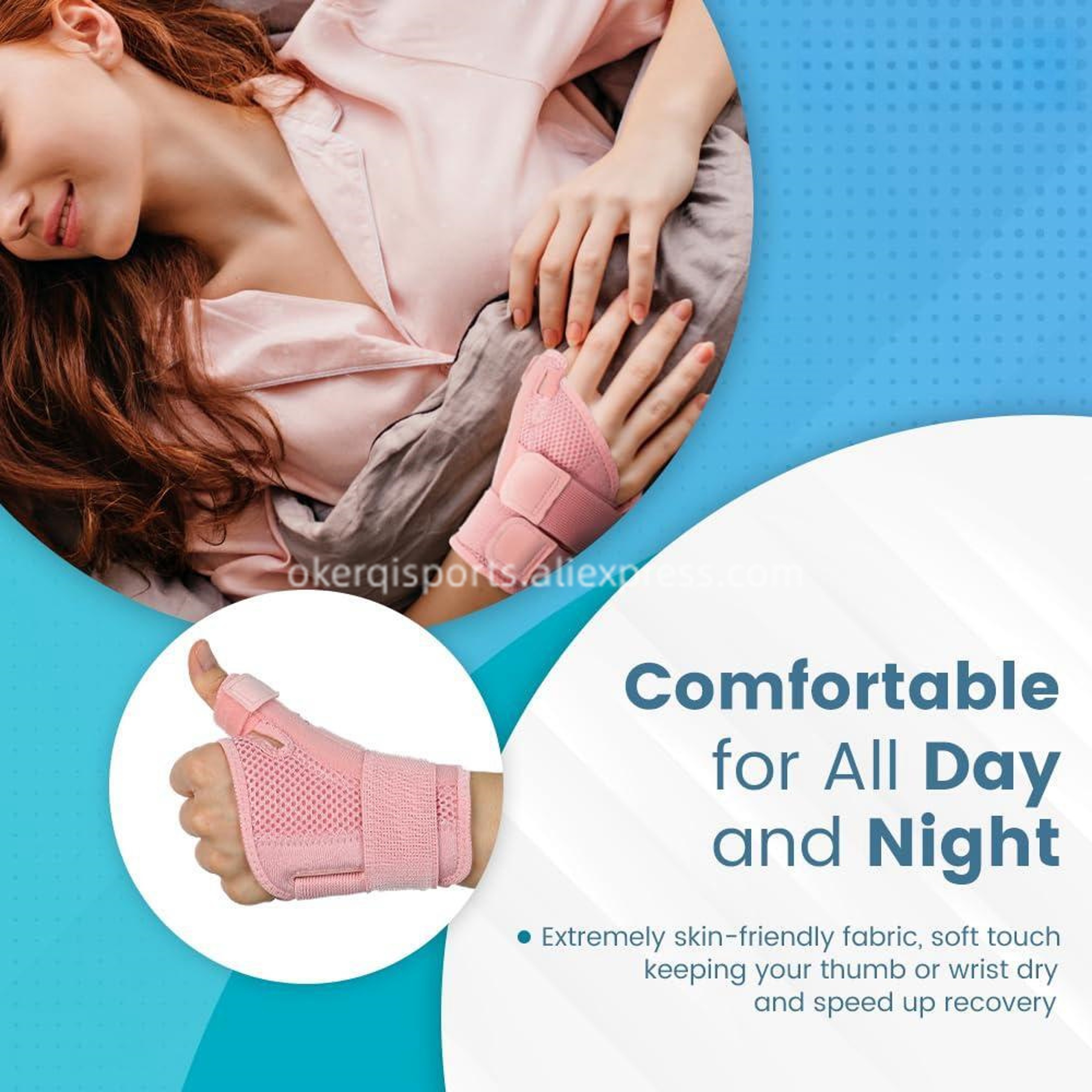 Professional Thumb Splint Tendinitis Wrist Protector Hand Support Brace 1