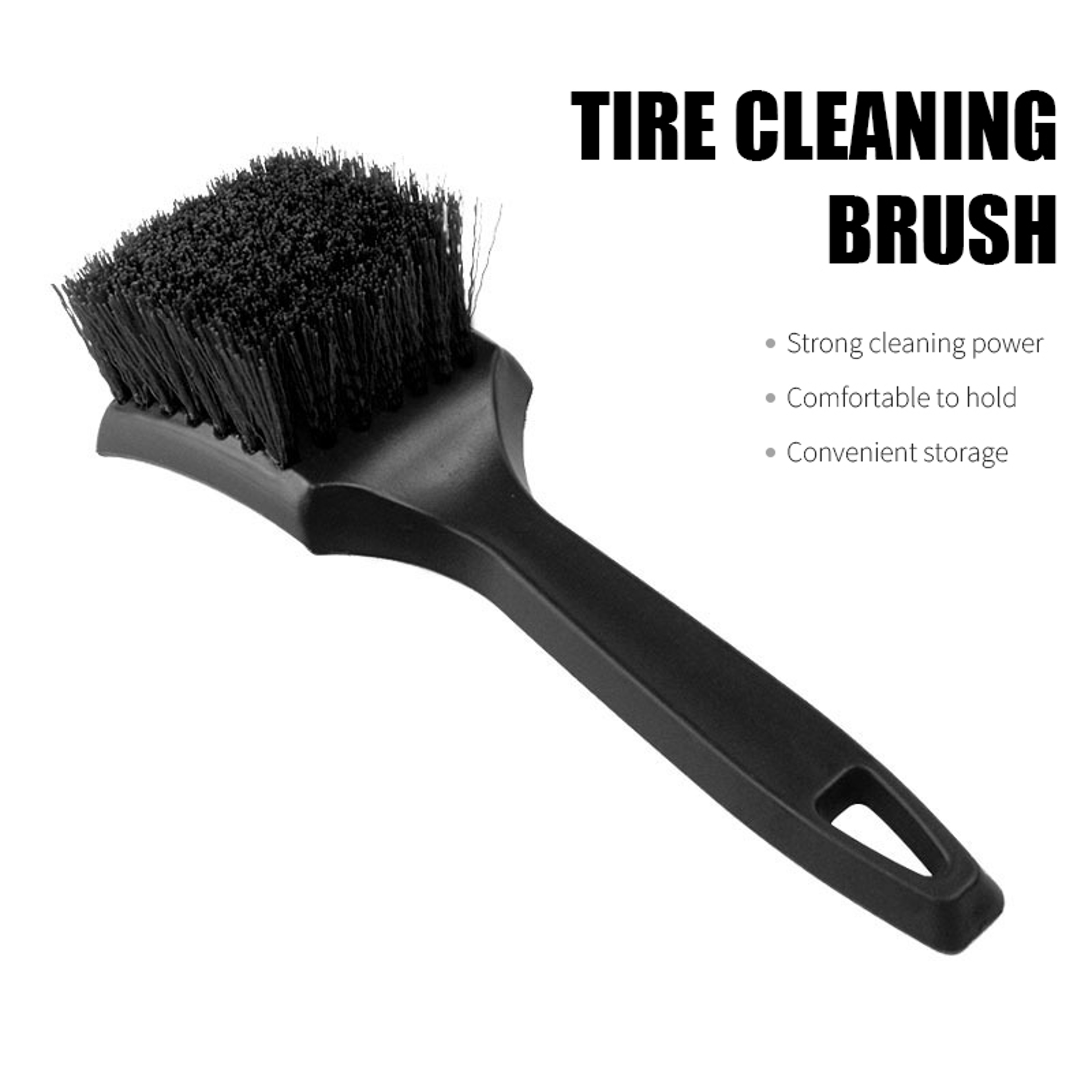 Universal Auto Wheel Tire Washing Tool Accessories, Tire Brush Hard Bristle Brush – view 1