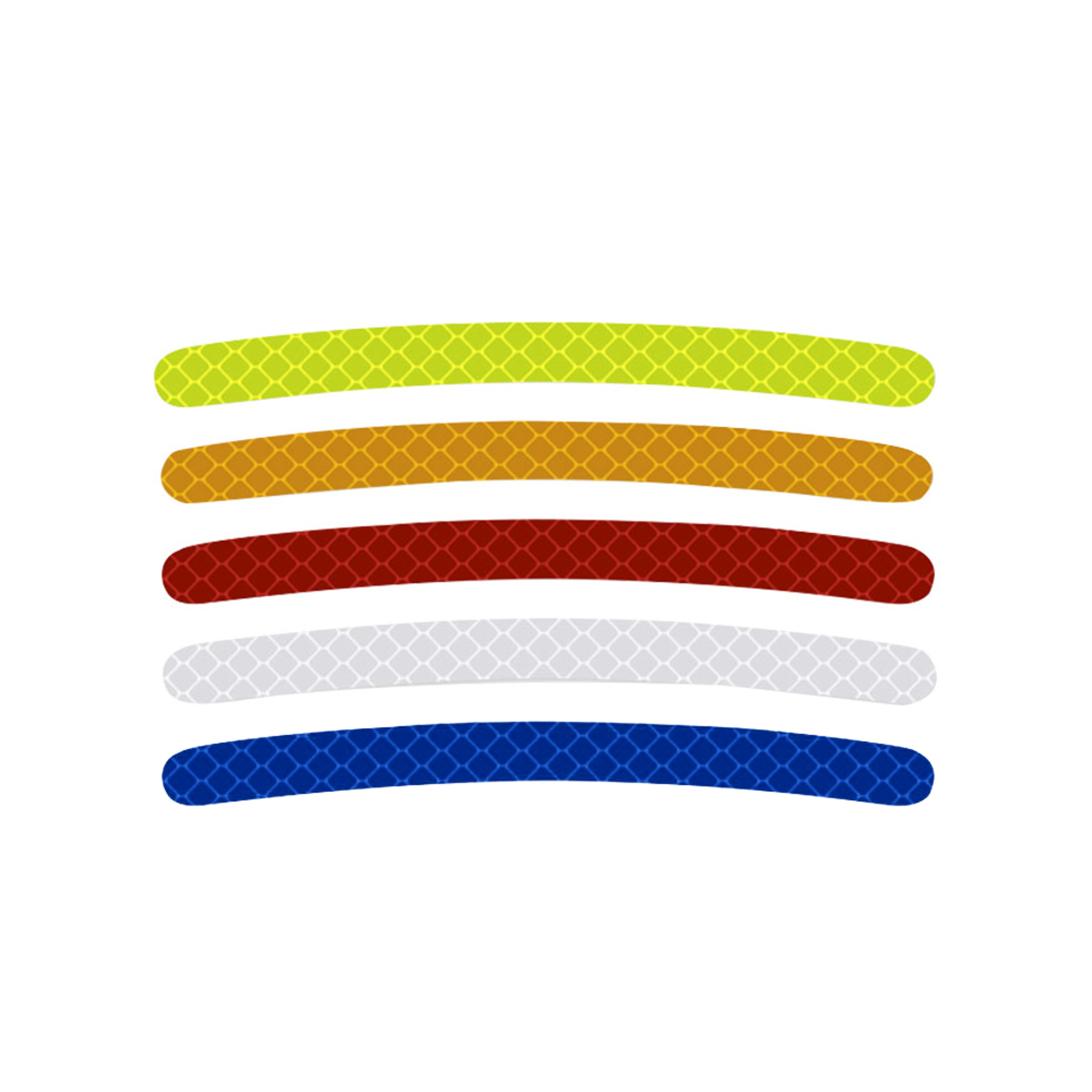 Rainbow Fluorescent Reflective Tape for Night Driving, High-Visibility Hub Decals, Safety Stickers for Cars & Bike – view 6