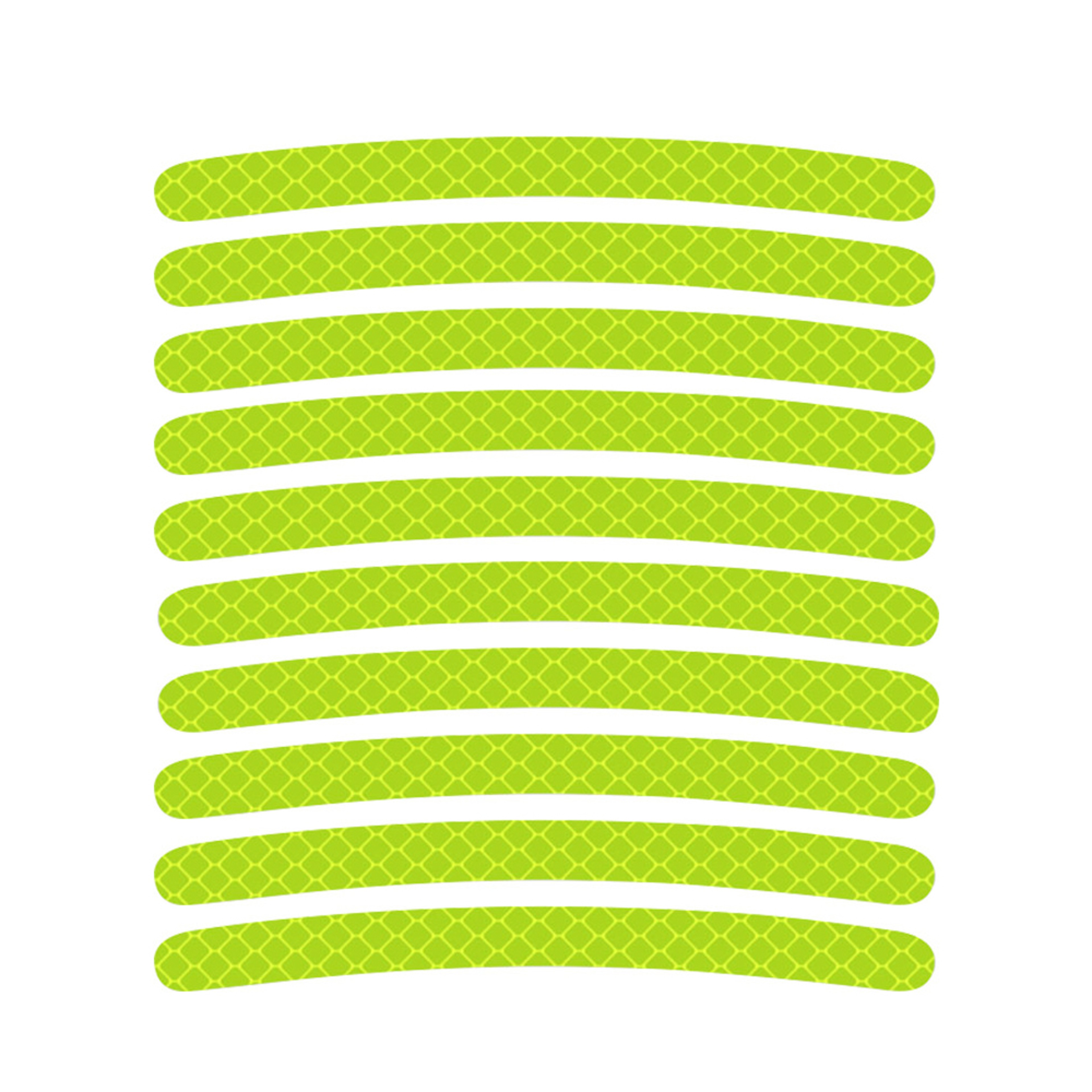 Rainbow Fluorescent Reflective Tape for Night Driving, High-Visibility Hub Decals, Safety Stickers for Cars & Bike – view 9