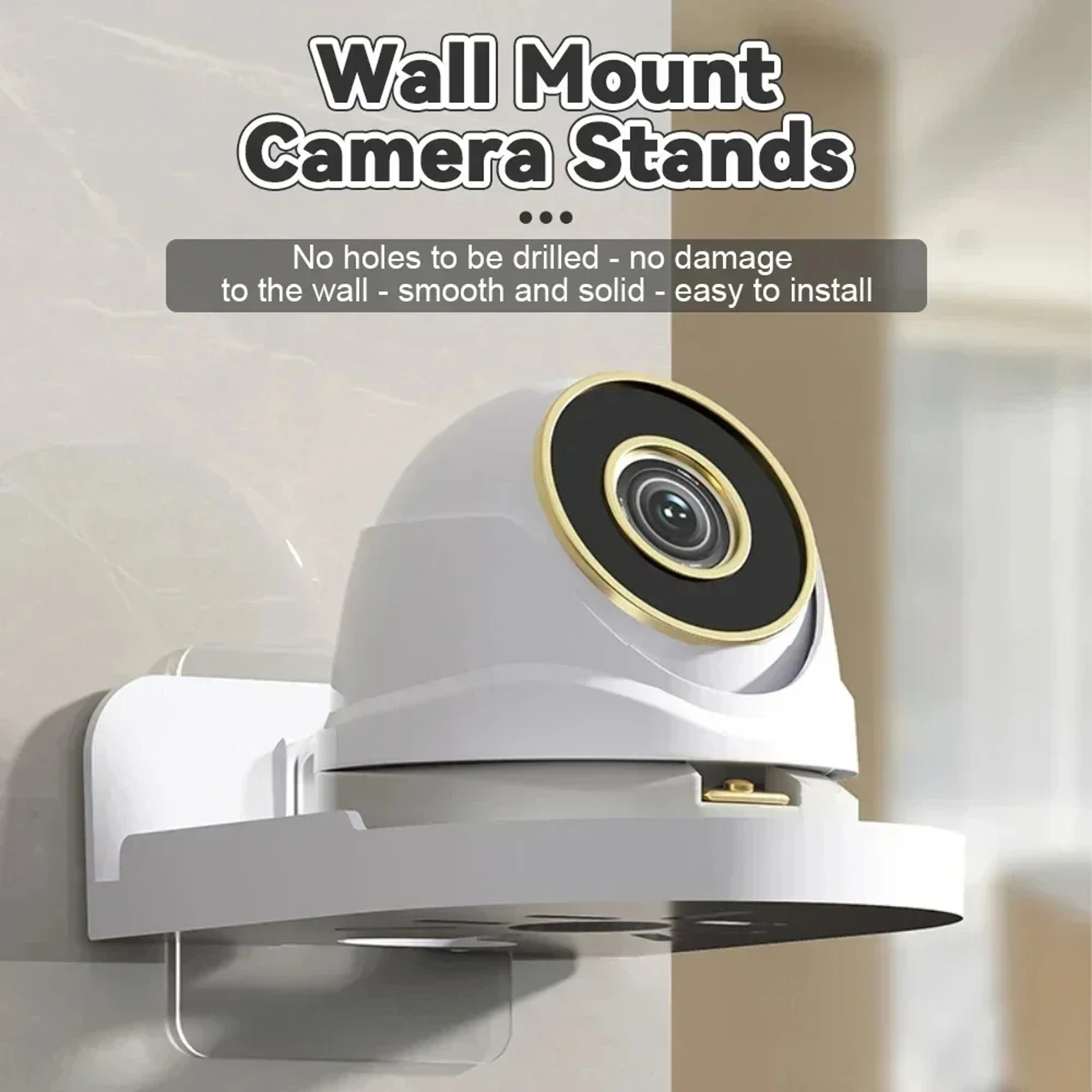 Traceless WallMounted Camera Stand PunchFree Security Surveillance Bracket SelfAdhesive Drillfree F 2
