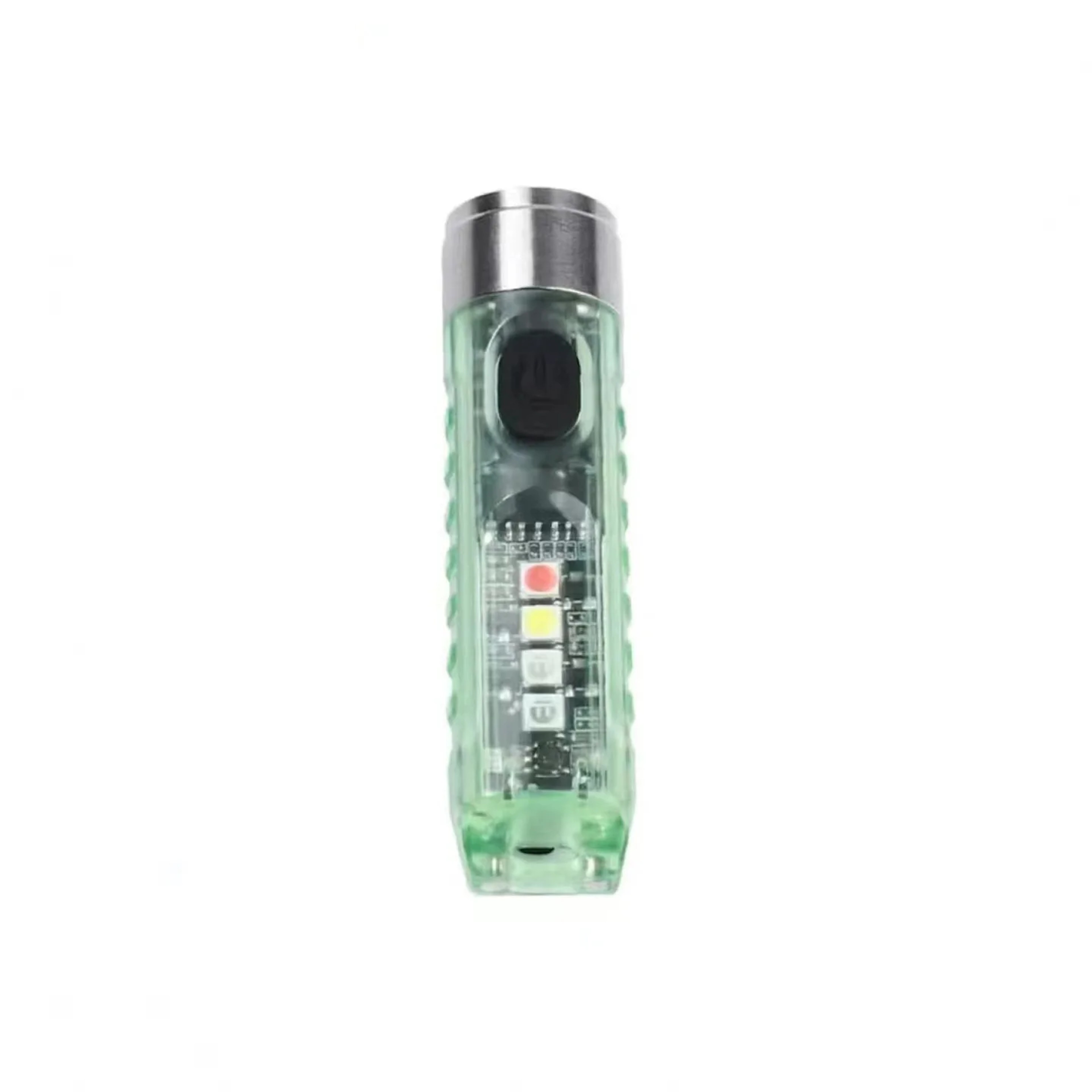 Mini Portable Outdoor LED Keychain Light Charging Magnetic Small Flashlight Strong Warning Light 7