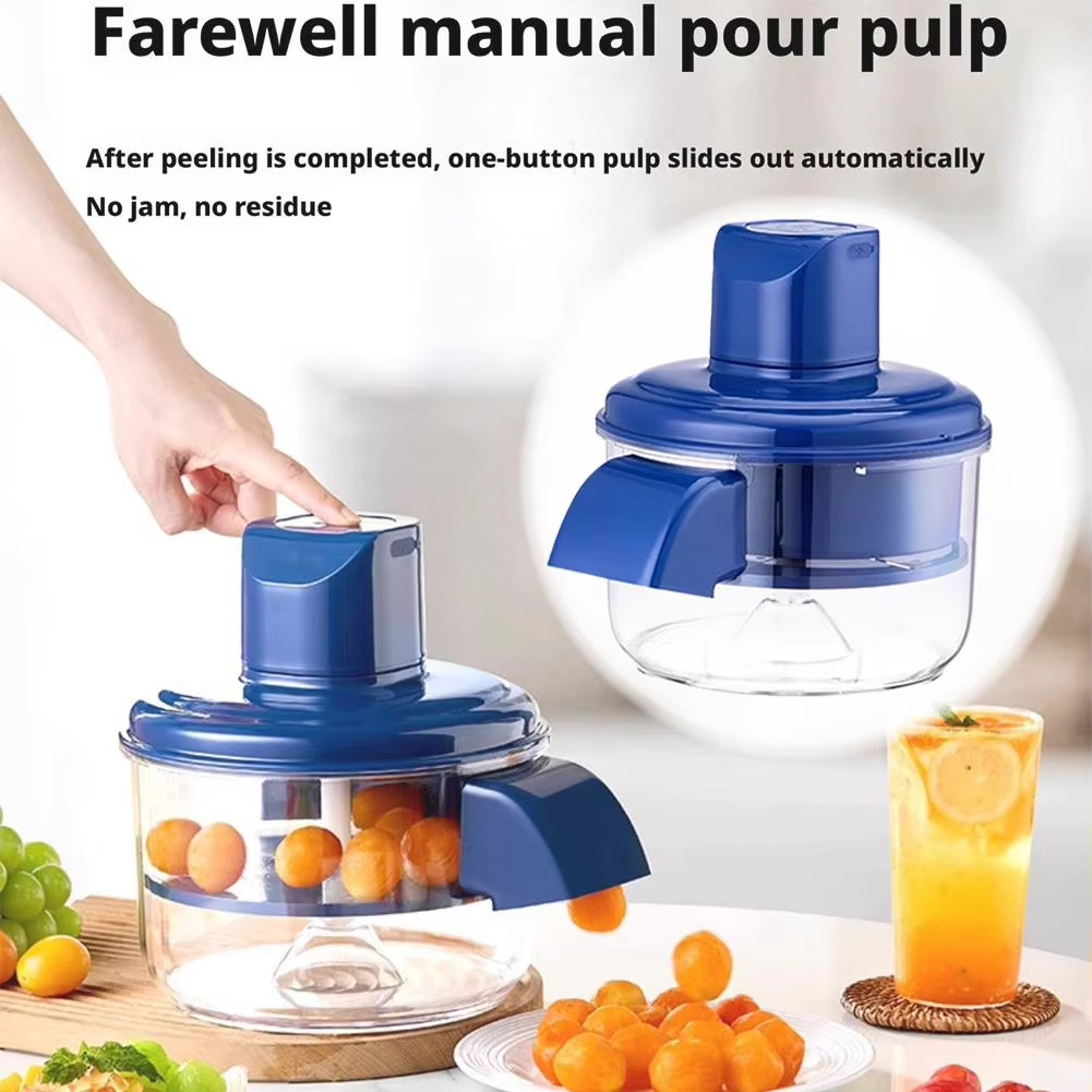 Effortless Peeling with Automatic Electric Grape Peeler Machine, Hands-Free Skin Remover for Berries, Fruit Prep Tool – view 1