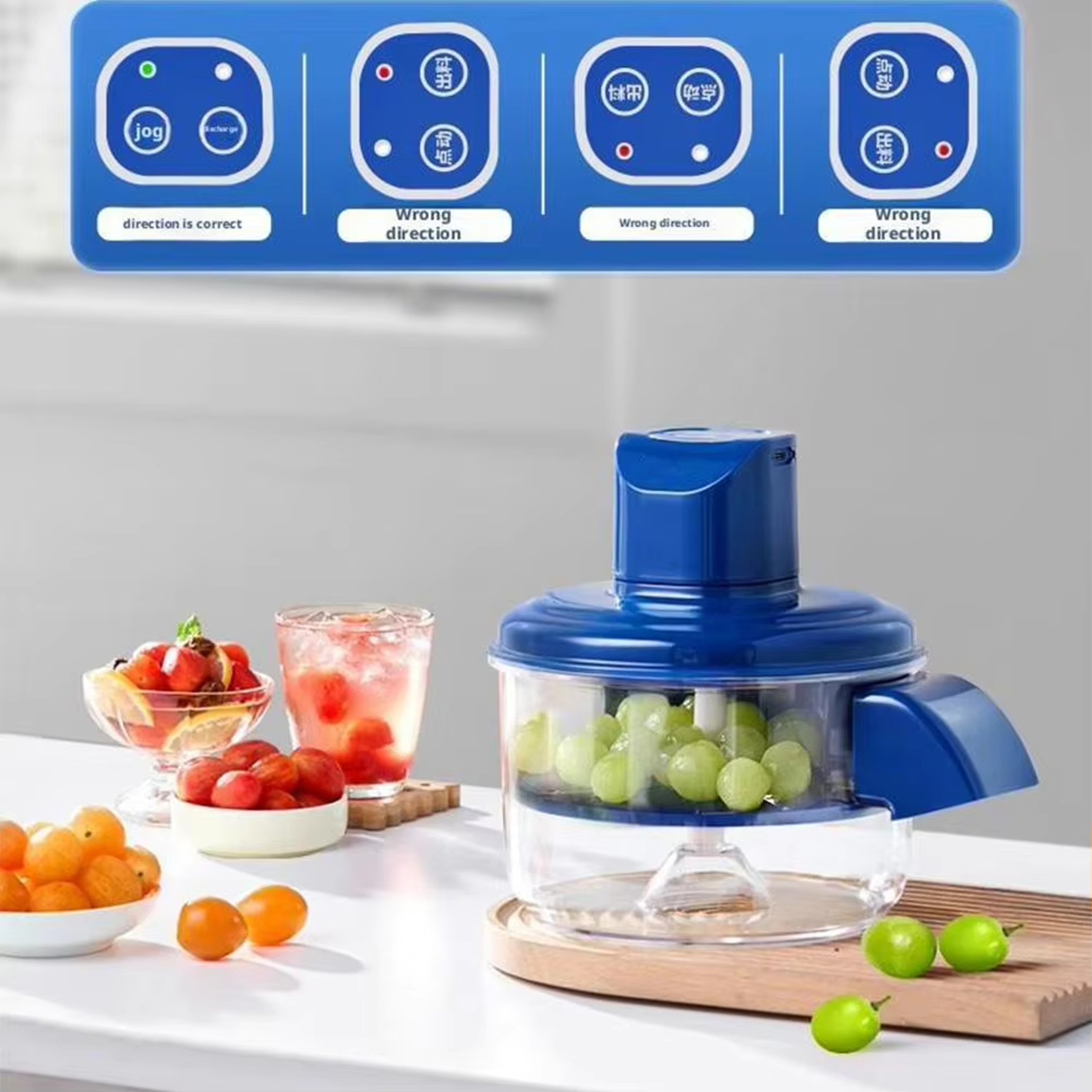 Effortless Peeling with Automatic Electric Grape Peeler Machine, Hands-Free Skin Remover for Berries, Fruit Prep Tool – view 2