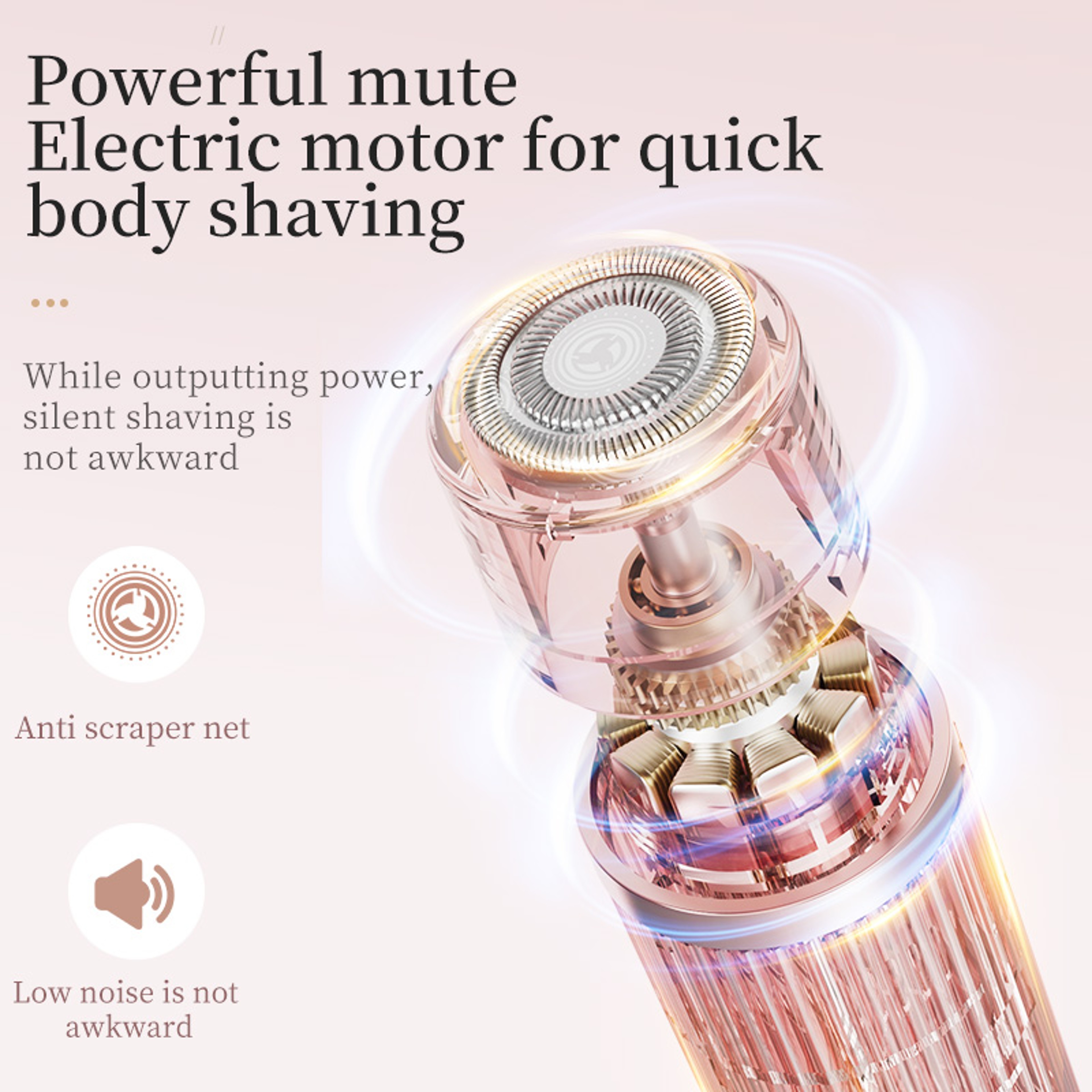 Electric 2in1 Hair Trimmer Shaver for Men and Women, Portable Hair Removal Tool – view 3