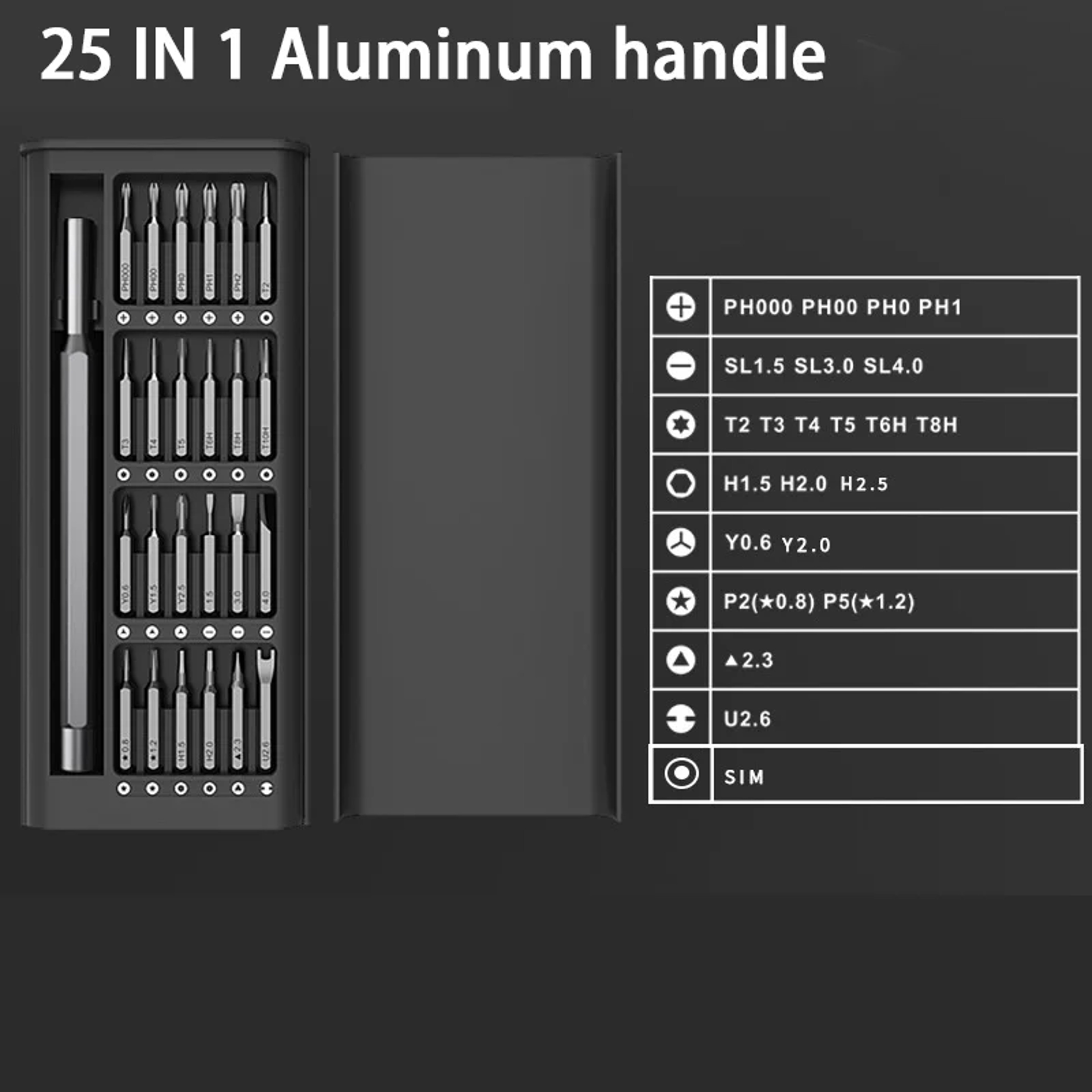 Precision Magnetic Screwdriver Hand Tool Kit Screw Driver Set Multi Functional Repair Tool 7