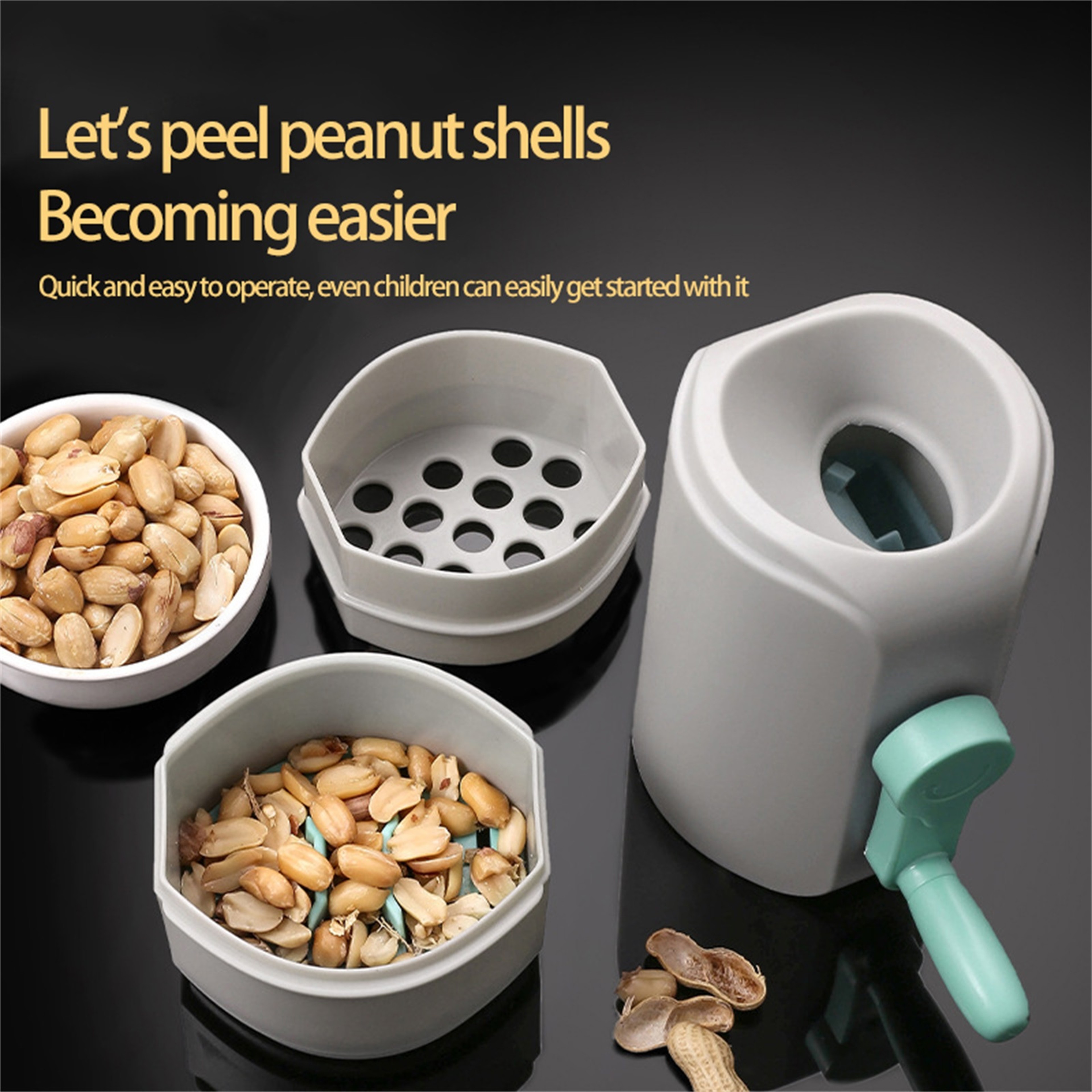Efficient Peanut De-Shelling Machine Automatic Peanut Sheller Food Grade Peeler – view 1