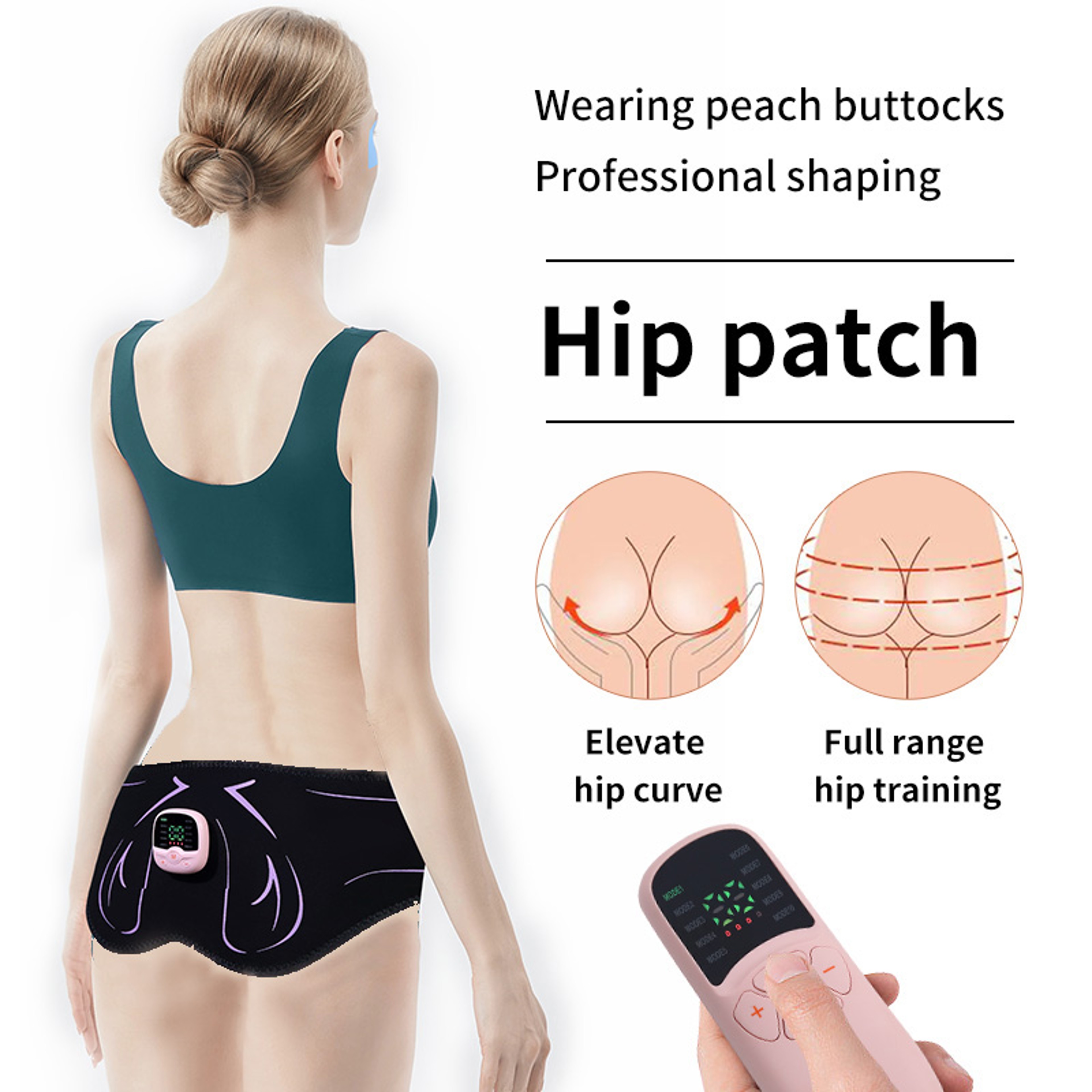 USB Rechargeable Buttocks Lifting Muscle Toner, Electric Hips Trainer EMS Butt Muscle Stimulator – view 4