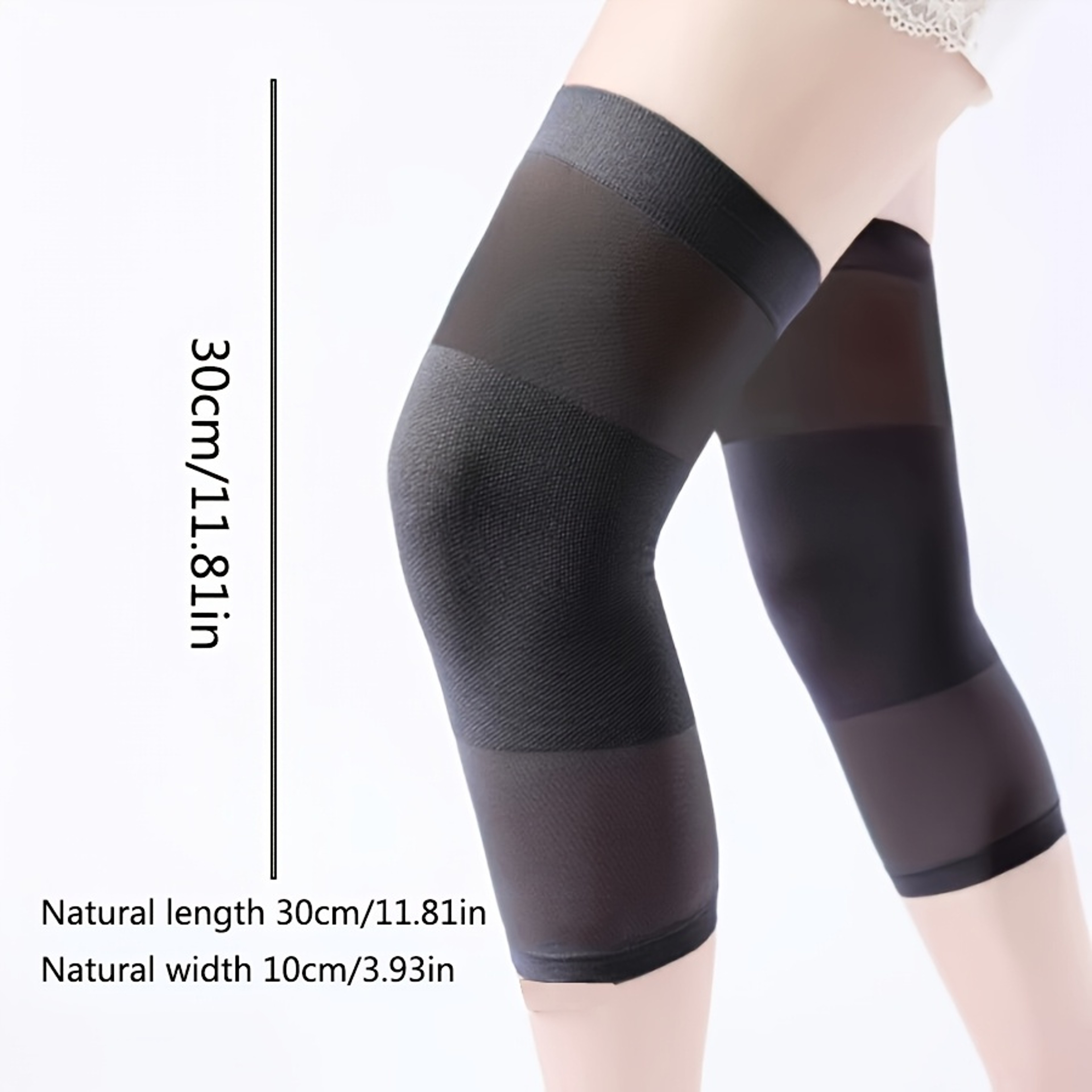 Knee Support Pads for Working Out, Running, 1 Pair Knee Brace Leg Compression Sleeves – view 3