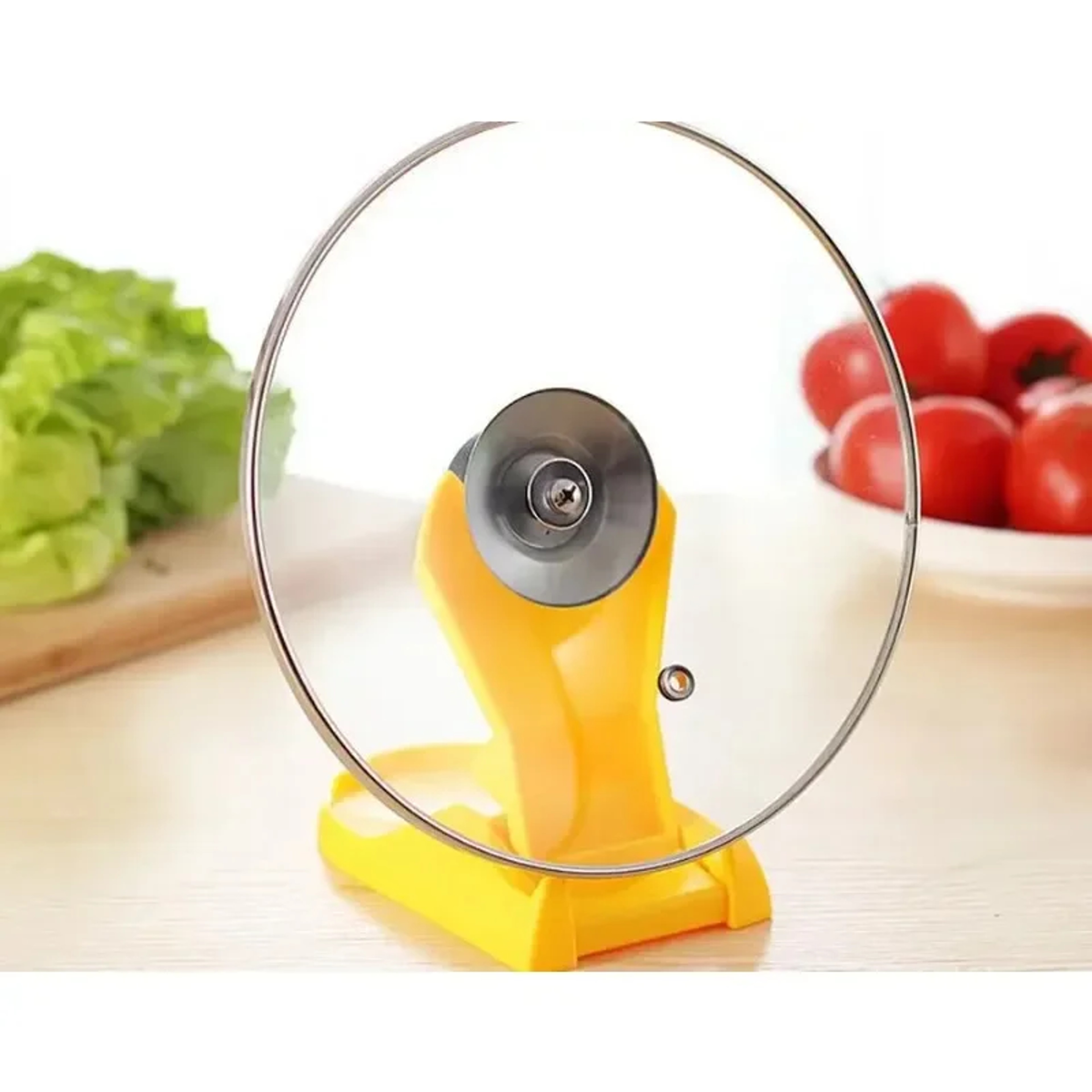 Pan Cover Lid Shell Stand Shelf Holder Plastic Pot And Spoon Stand – view 2