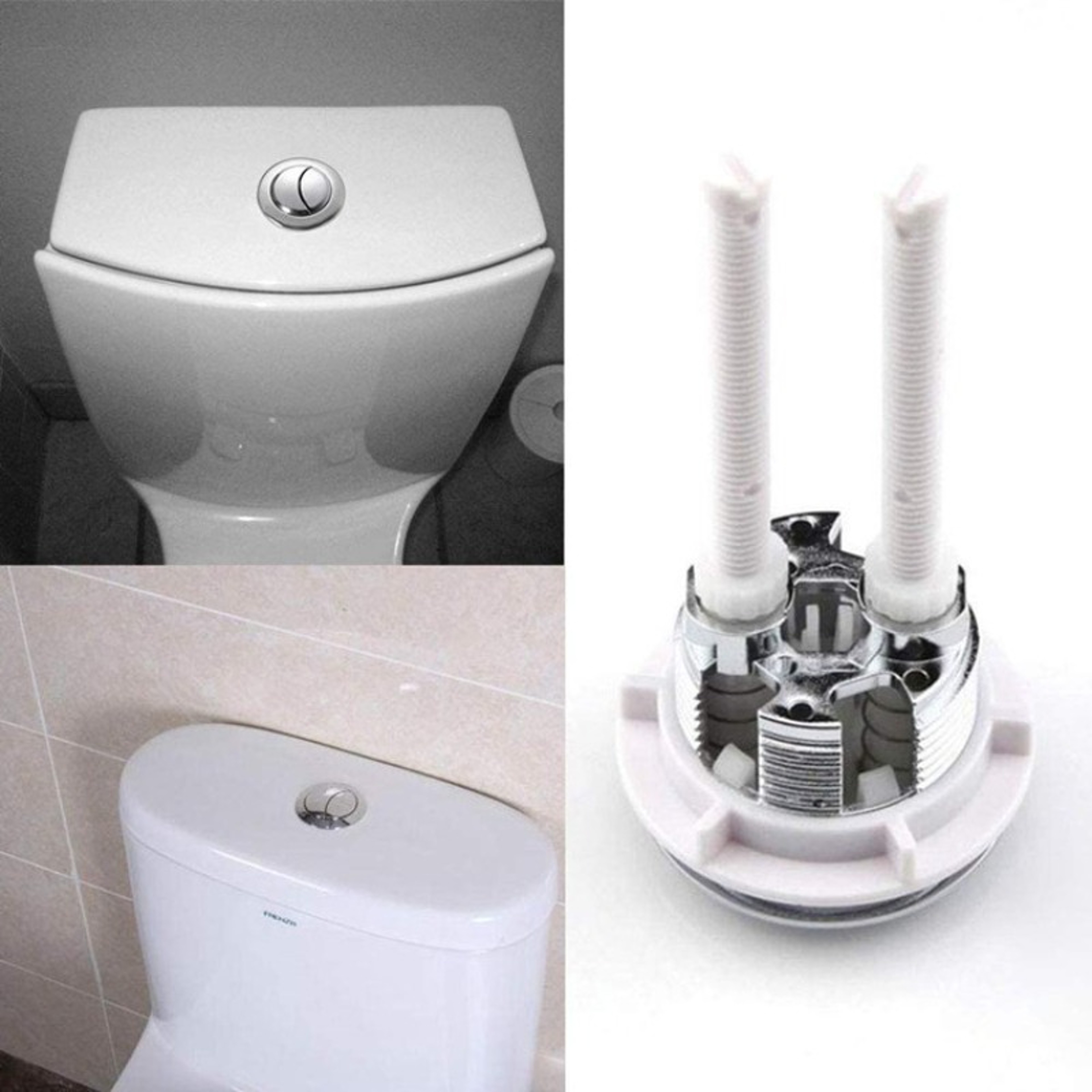 Adjustable Flush Switch Part, Toilet Cistern Button Replacement for Squat Tank – view 3