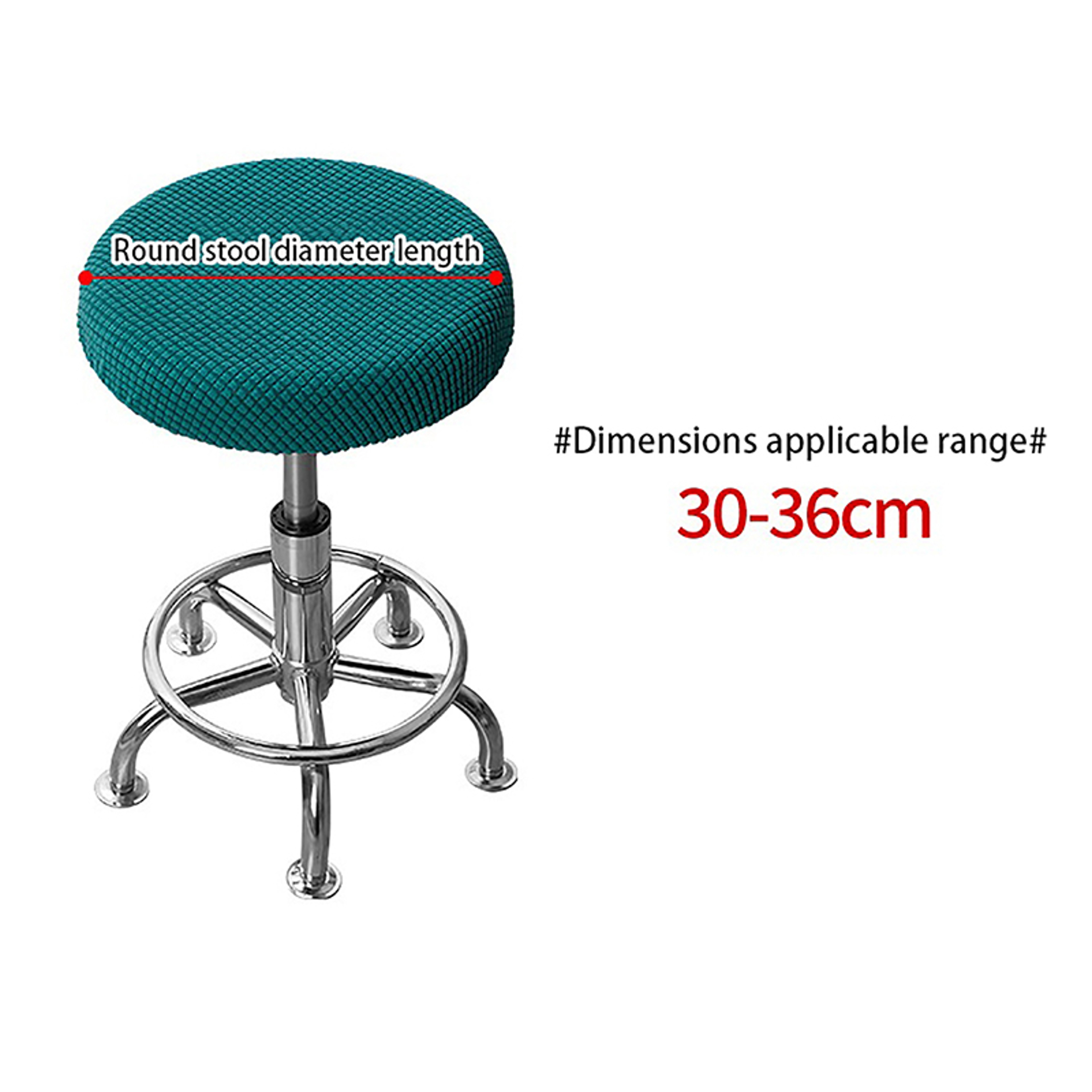 Non Slip Polar Fleece Bar Stool Cover Washable Removable Seat Protector For Home Bar Dining Room Ch 3