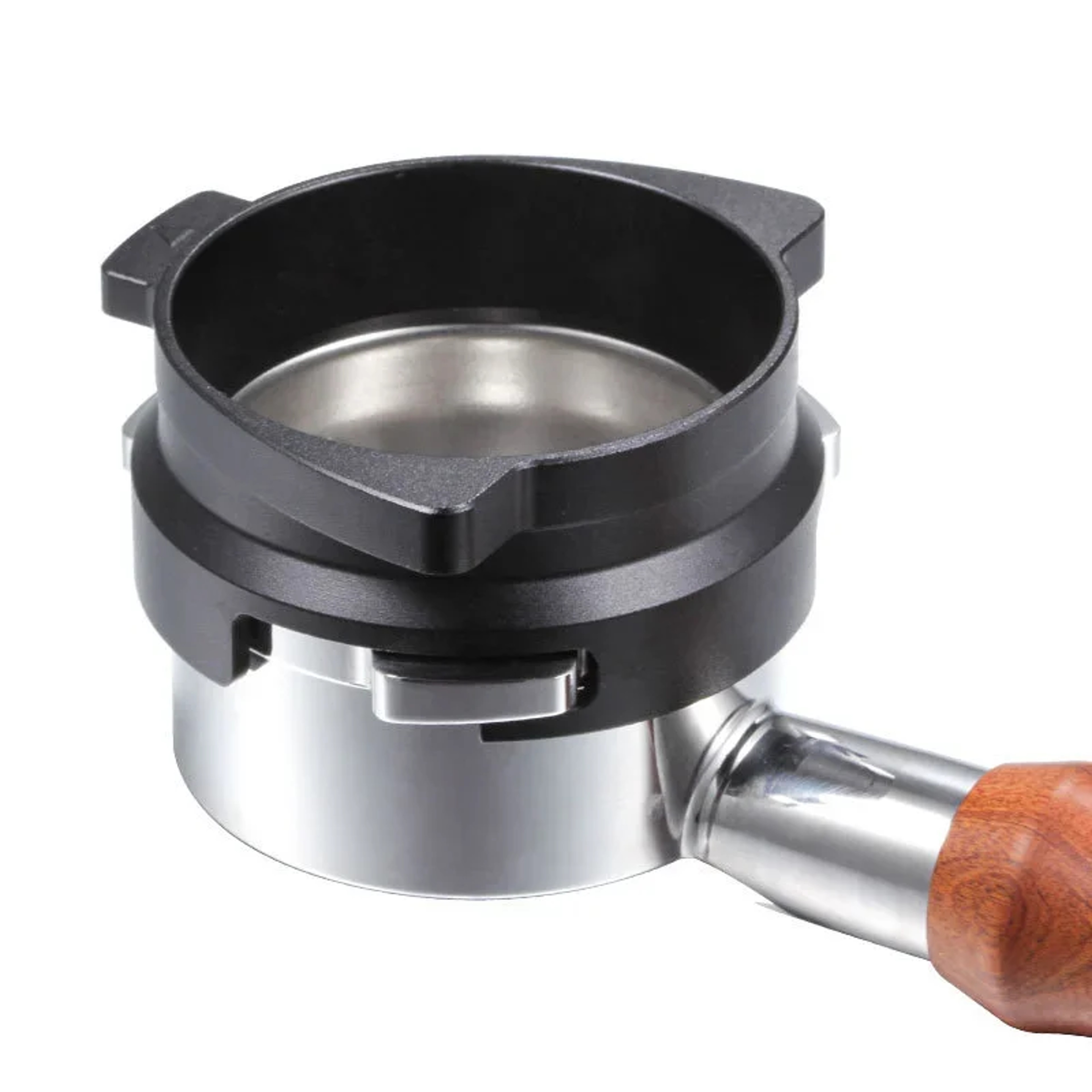 Coffee Powder Receiver Funnel, Rotatable Aluminum Alloy Coffee Dosing Ring, Accessory for Breville Machines – view 1