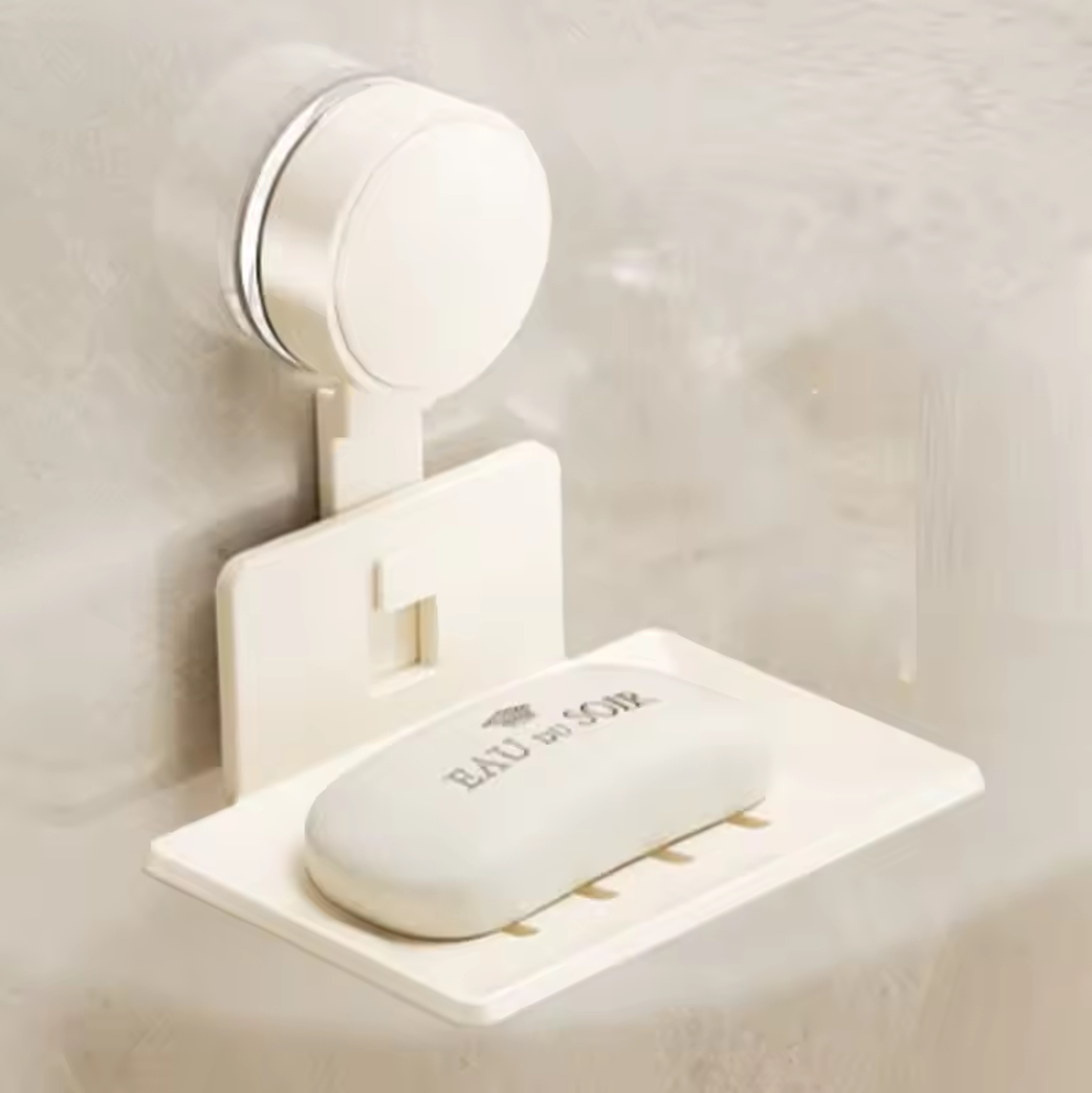 Bathroom Suction Cup Soap Storage Rack, No-Drill Wall-Mounted Drain Box for Easy Bathroom Organization – view 7