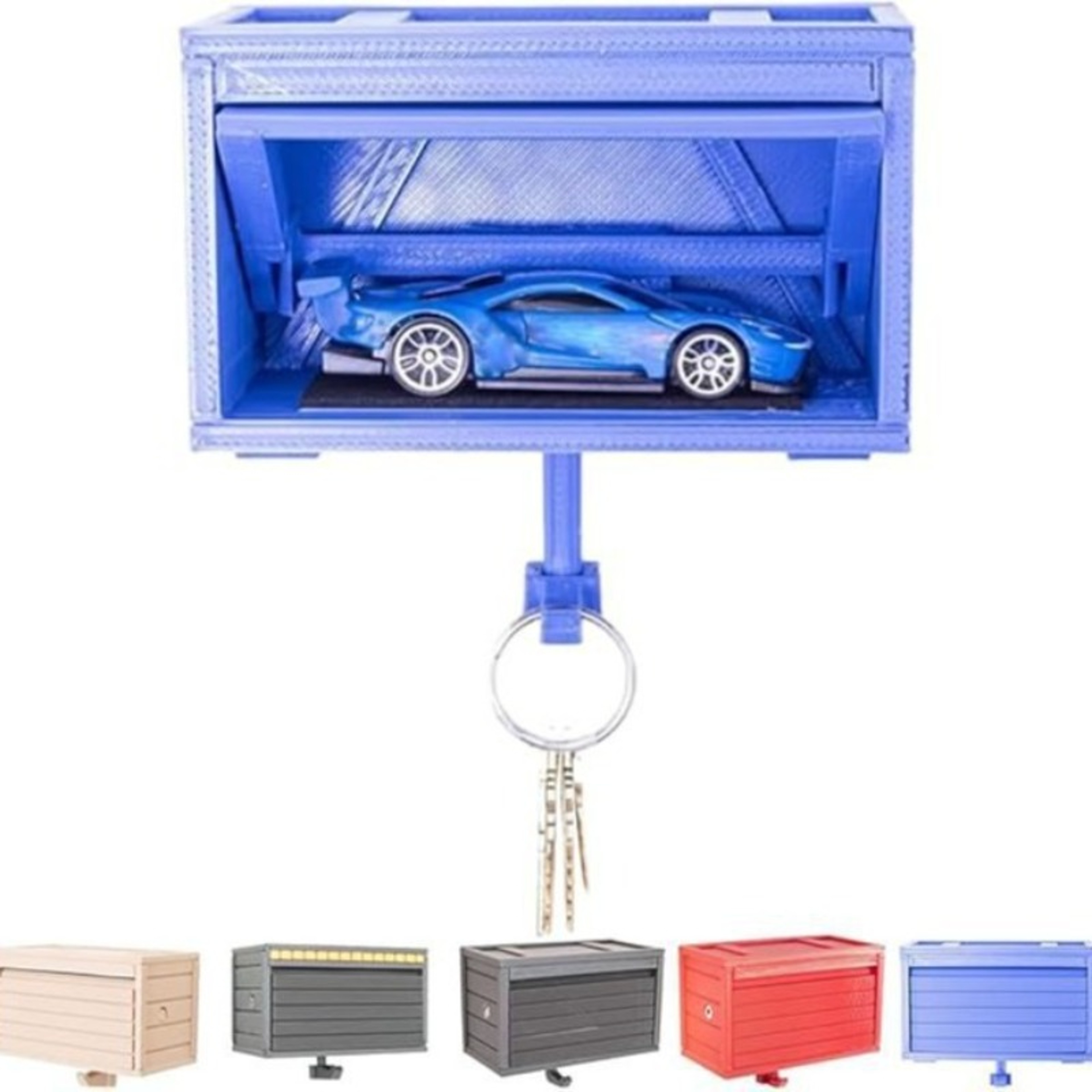 Switchable Key Holder Car Home Decoration New 3D Printed Garage Keychain Box 1