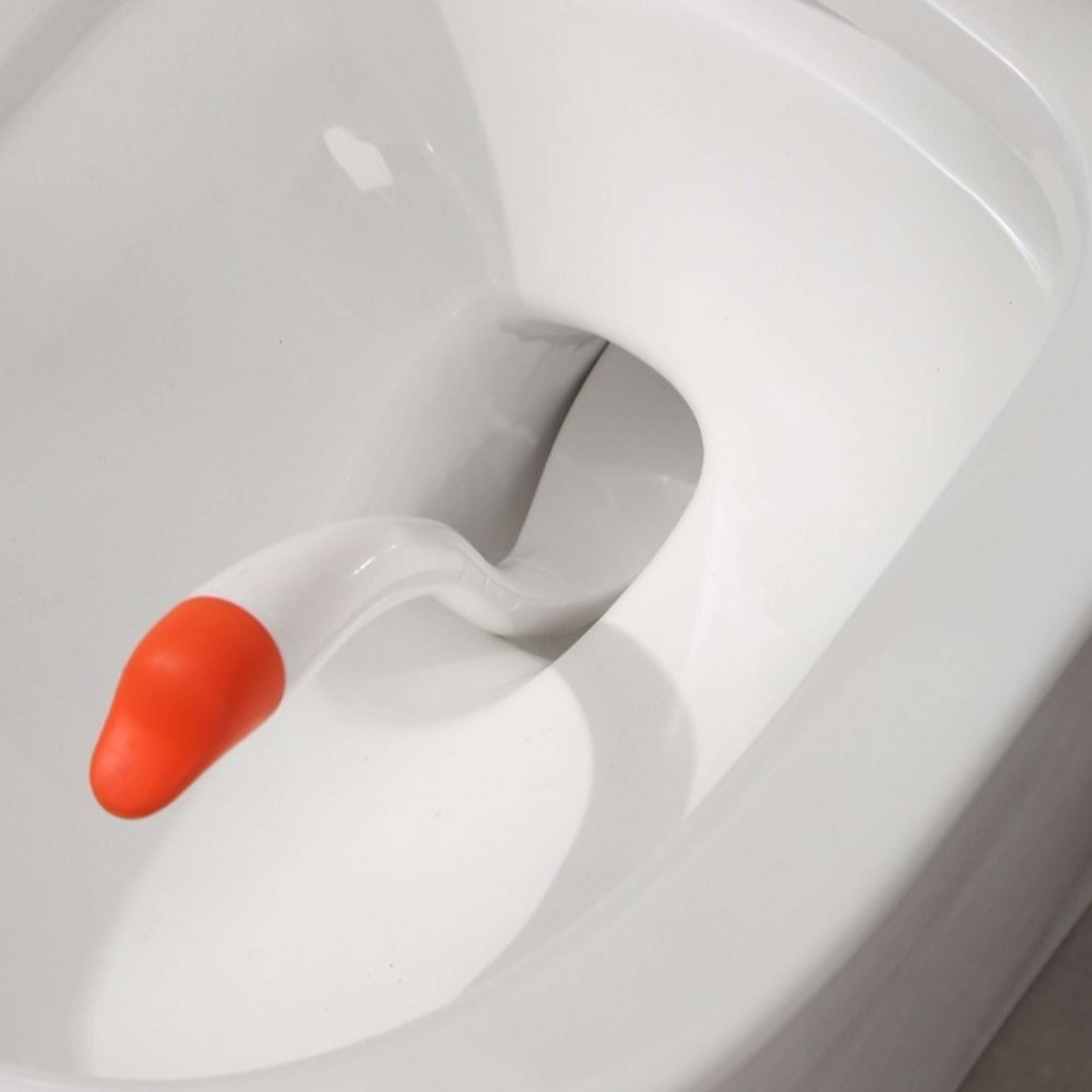 Swan Shape Toilet Brush with Long Handle, Cute Plastic Toilet Plunger, Bathroom Accessories, Household Cleaning Tool – view 4