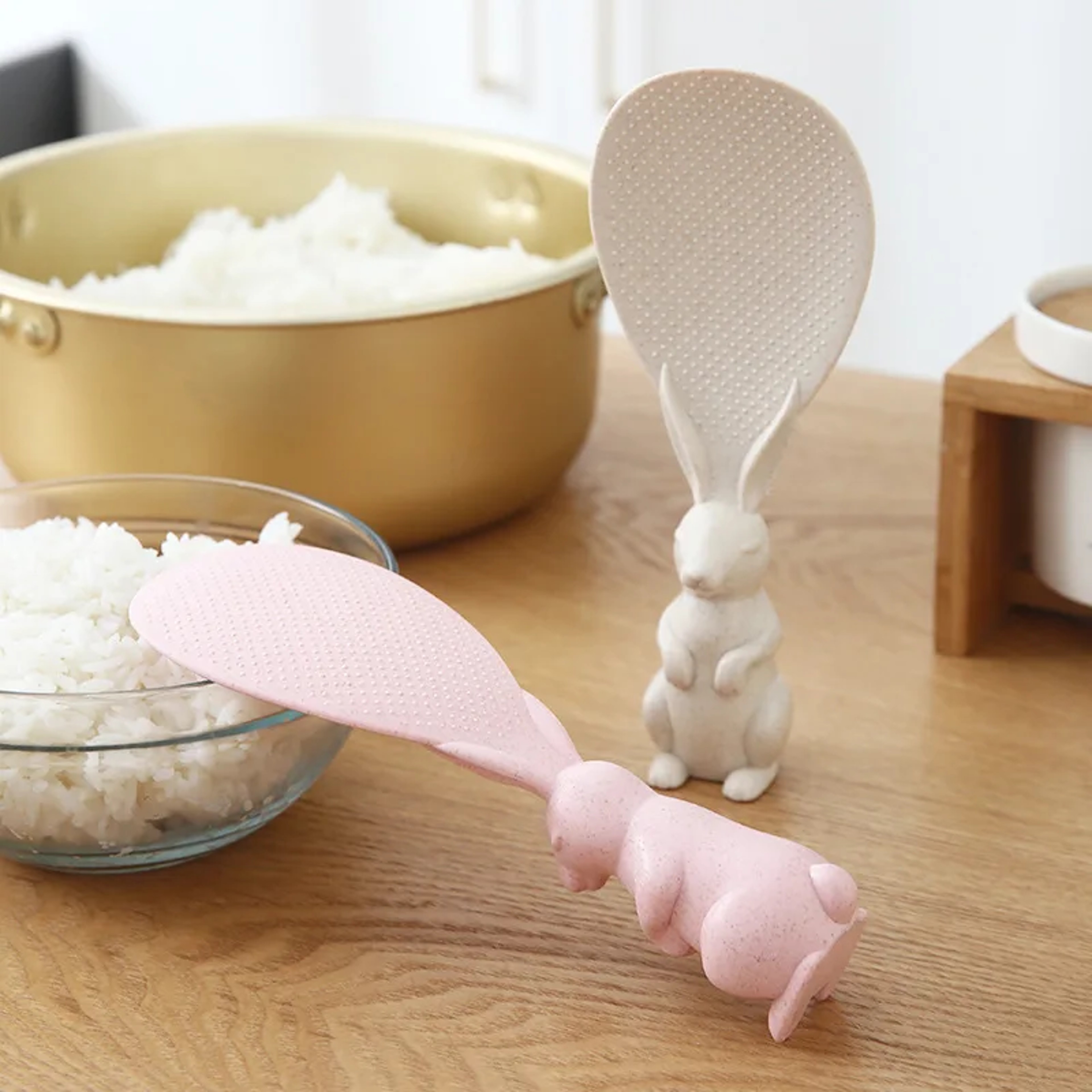 Creative Rabbit Spoon, Wheat Straw Rice Shovel, Non-Stick Cooker Spoon – view 2