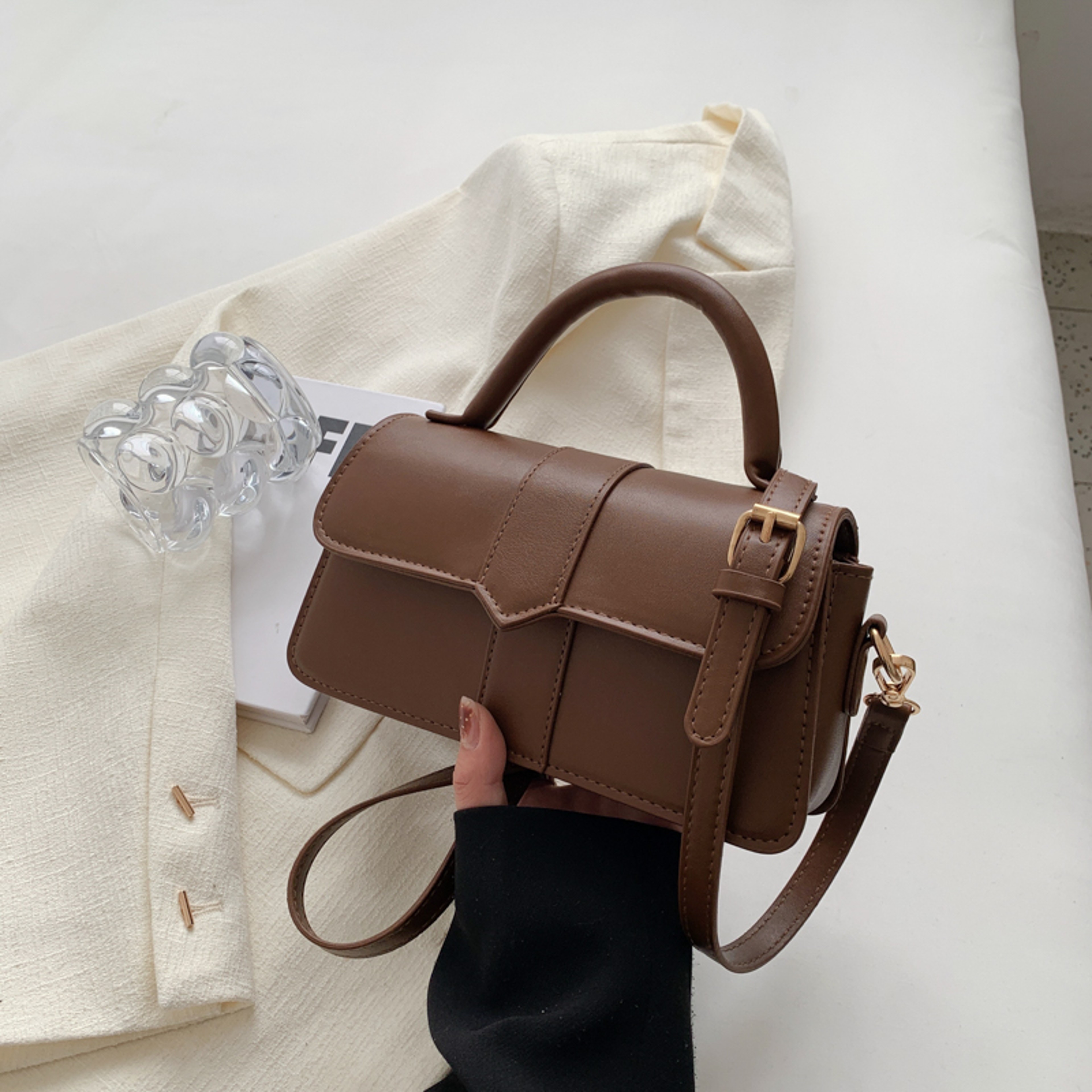 Fashion Crossbody Bags Vintage Underarm Bag, Pu Leather Shoulder Bag for Women Handbag – view 7