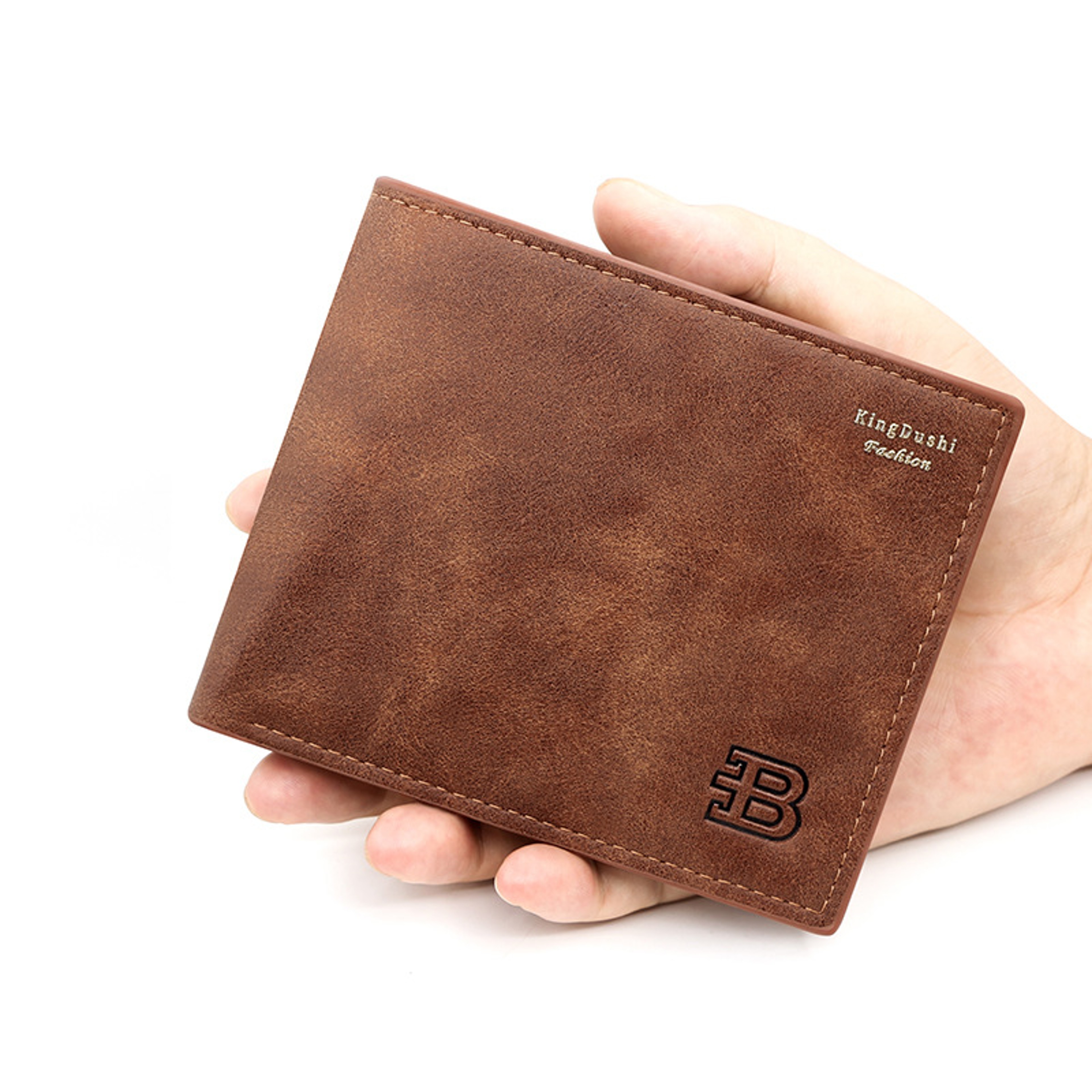 Slim Men's Wallet, Luxury Coin Pocket Zipper, Retro Frosted Card Holder, High Quality Male Purses – view 7
