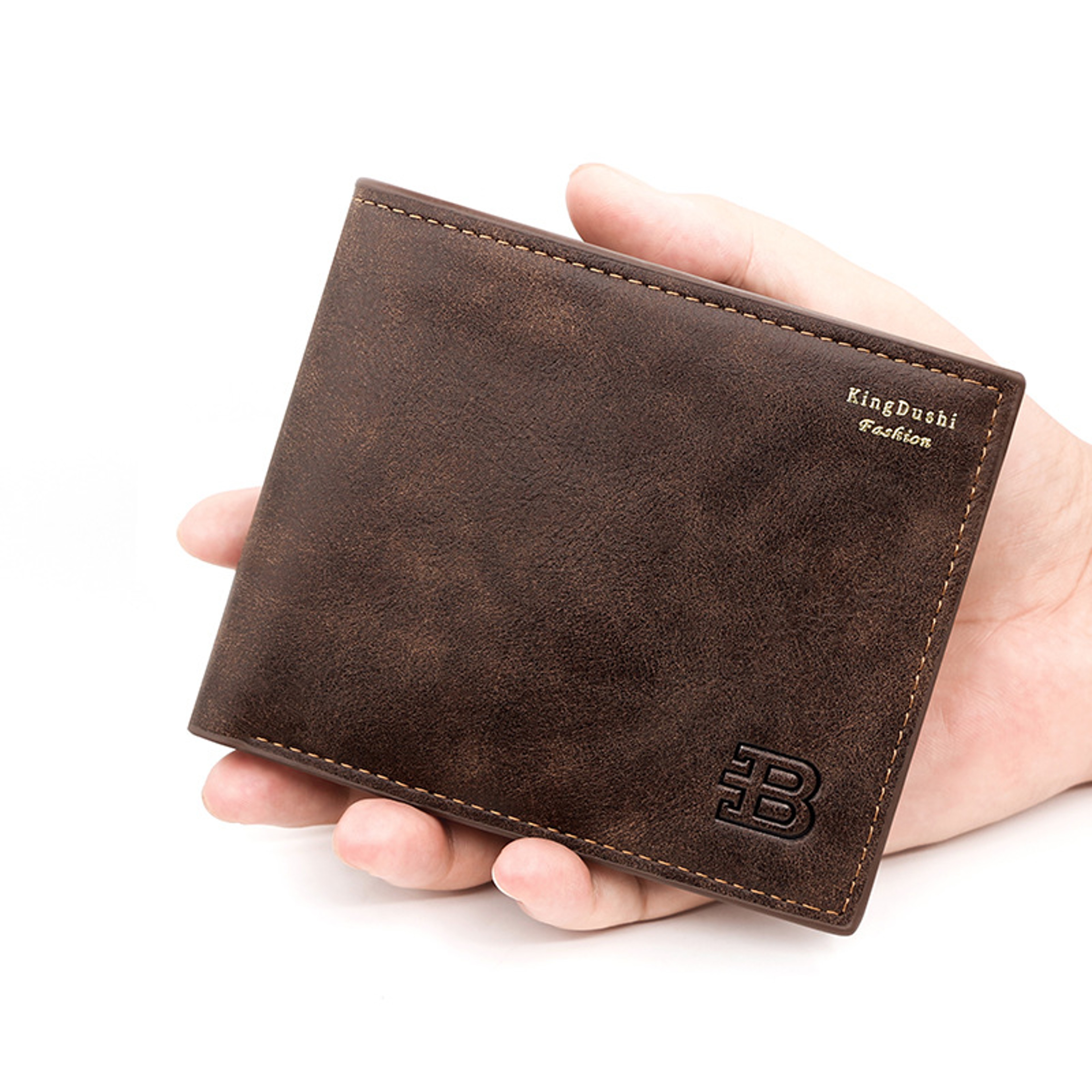 Slim Men's Wallet, Luxury Coin Pocket Zipper, Retro Frosted Card Holder, High Quality Male Purses – view 8