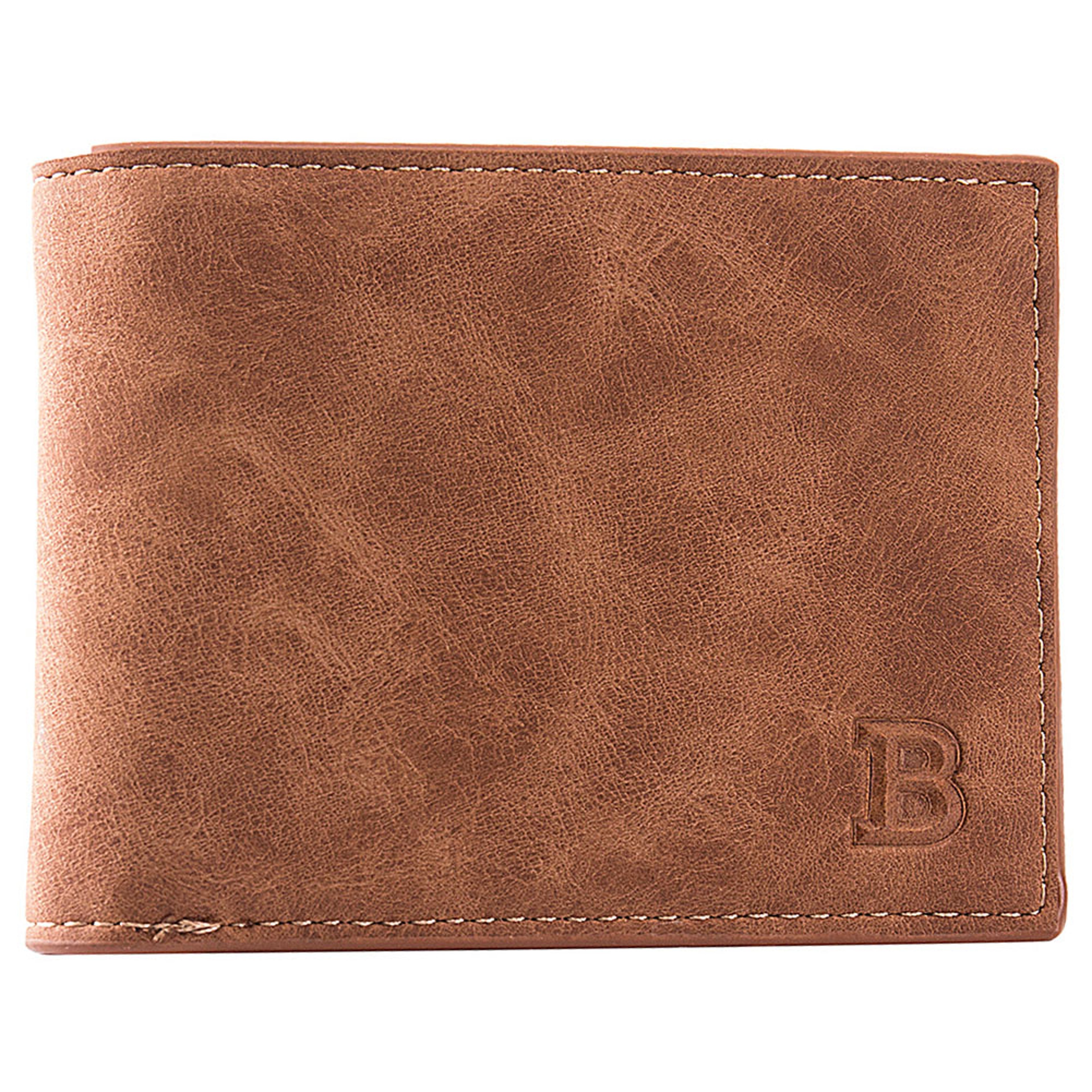 Slim Card Holder Wallet For Men PU Leather Short Wallet Small Zipper Coin Pocket Man Purse 5