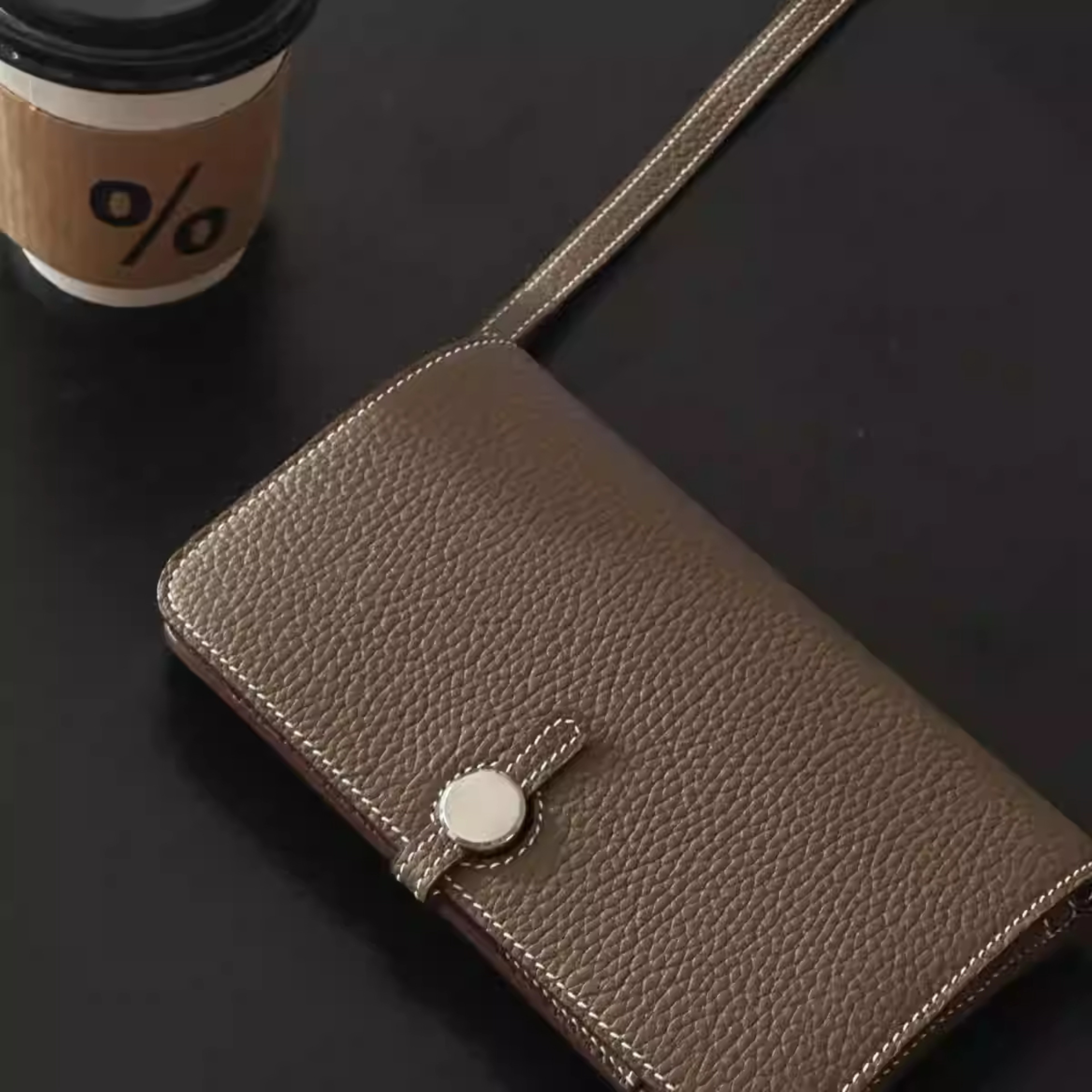 Convenient Multifunctional Passport Card Bag, New PU Crossbody Mobile Phone Bag, Three in One and One Handheld Bank Card – view 4
