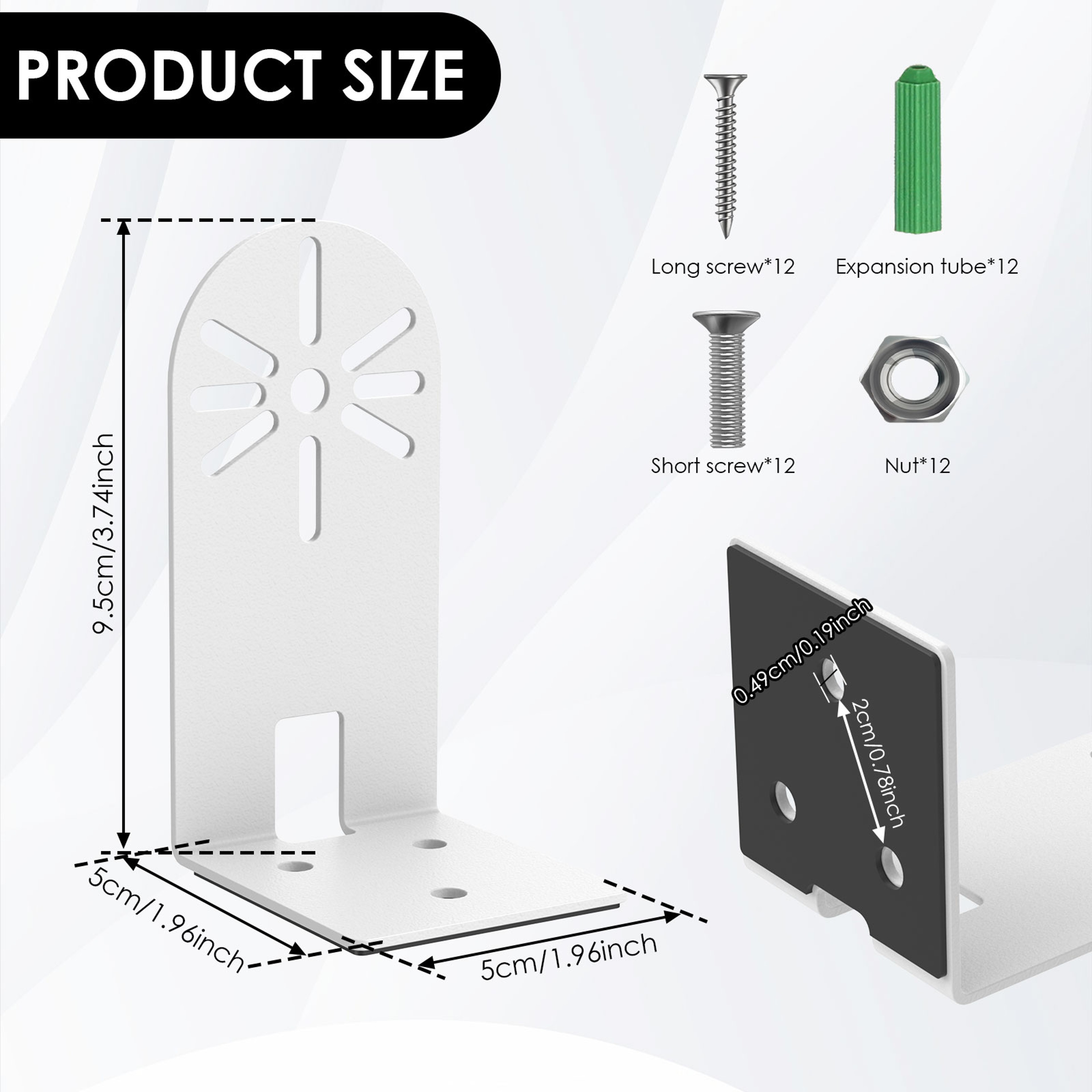 Universal L Shape Bracket Wall Mount Right Angle PTZ Camera Surveillance Bracket Steady Support Iro 4