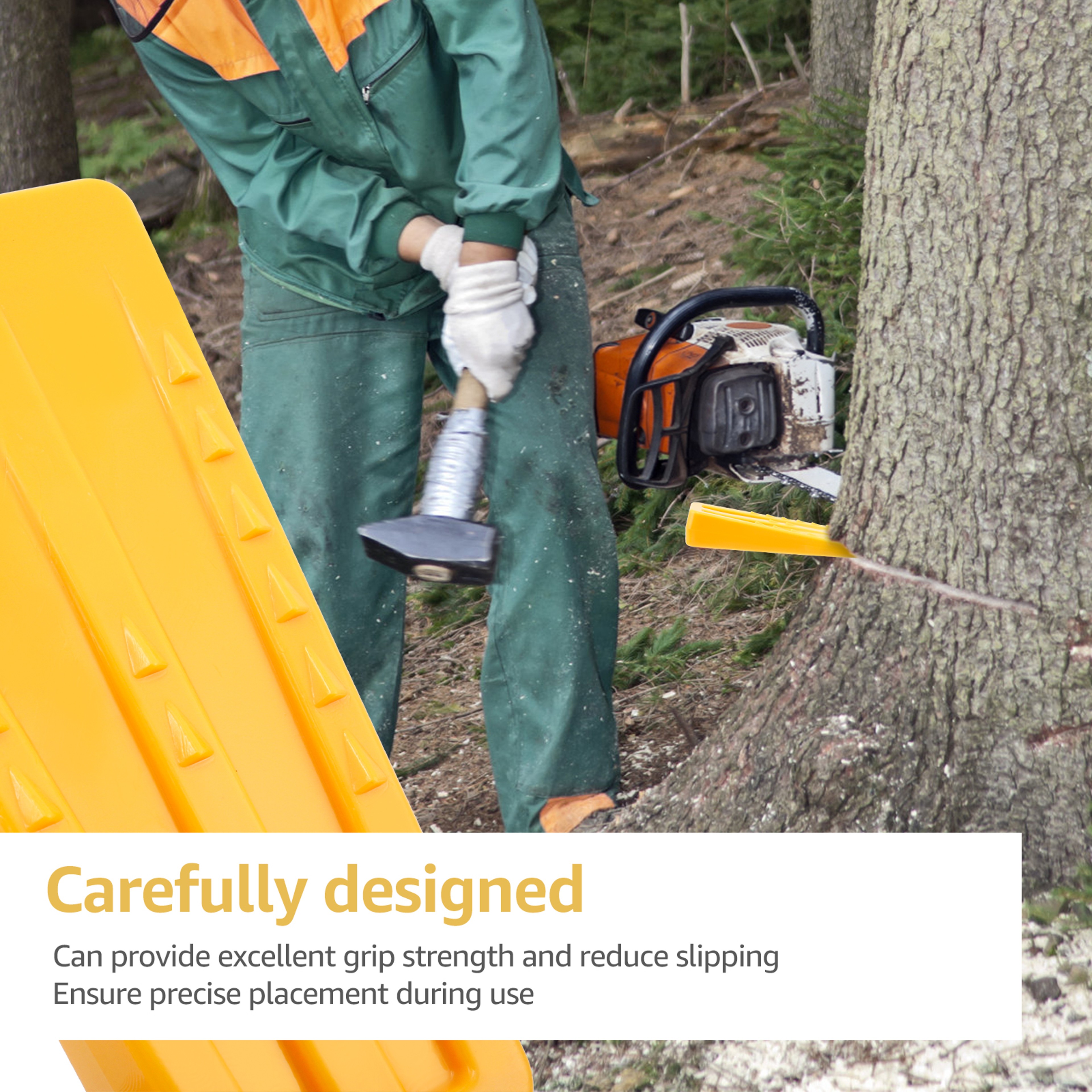 Plastic Chainsaw Felling Wedges Wear Resistant Tree Safety Cutting Wedge Logging Supplies For Wood  2