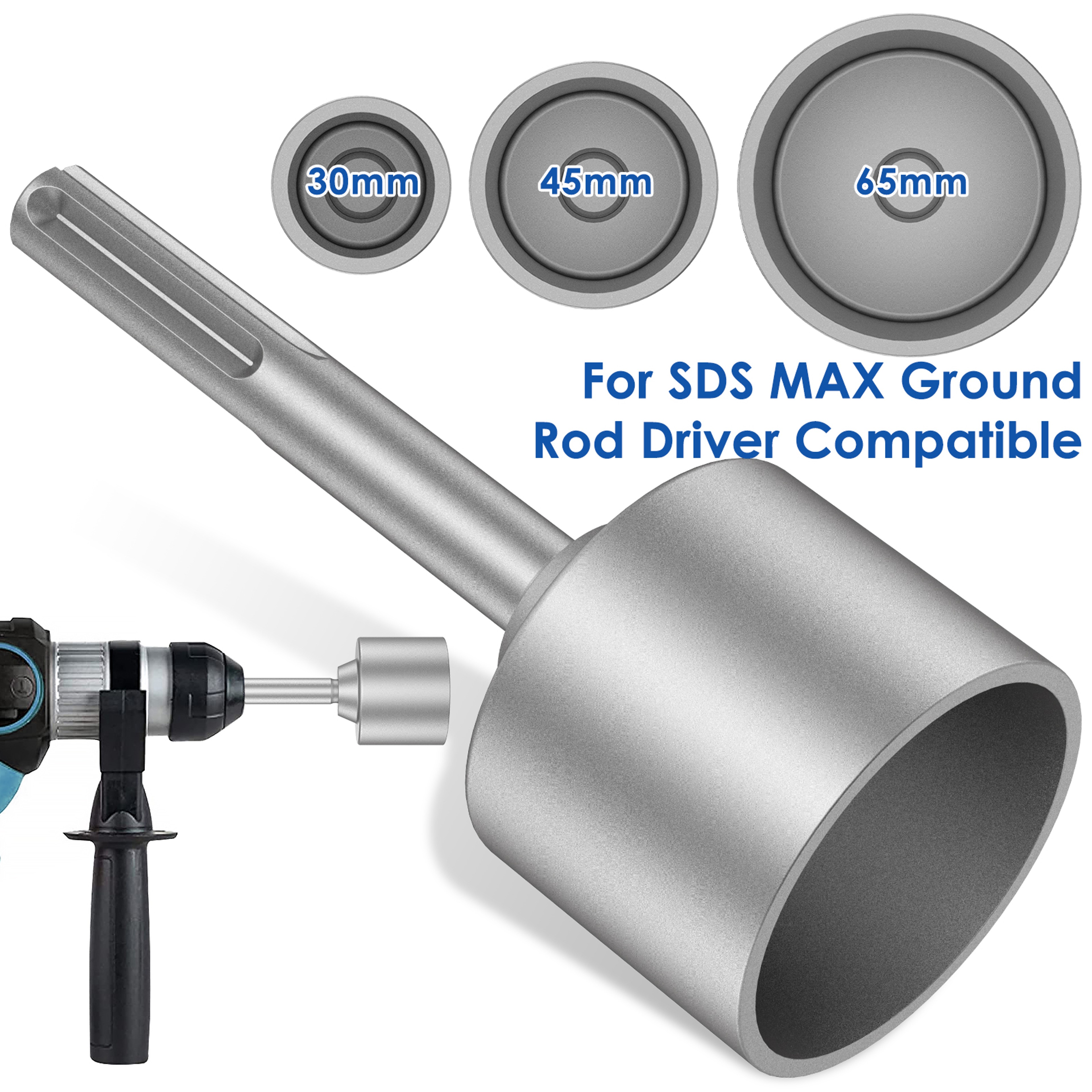 Wide Compatibility Ground Rod Bits Heavy Duty Wear Resistant Socket For Rotary Drill 0