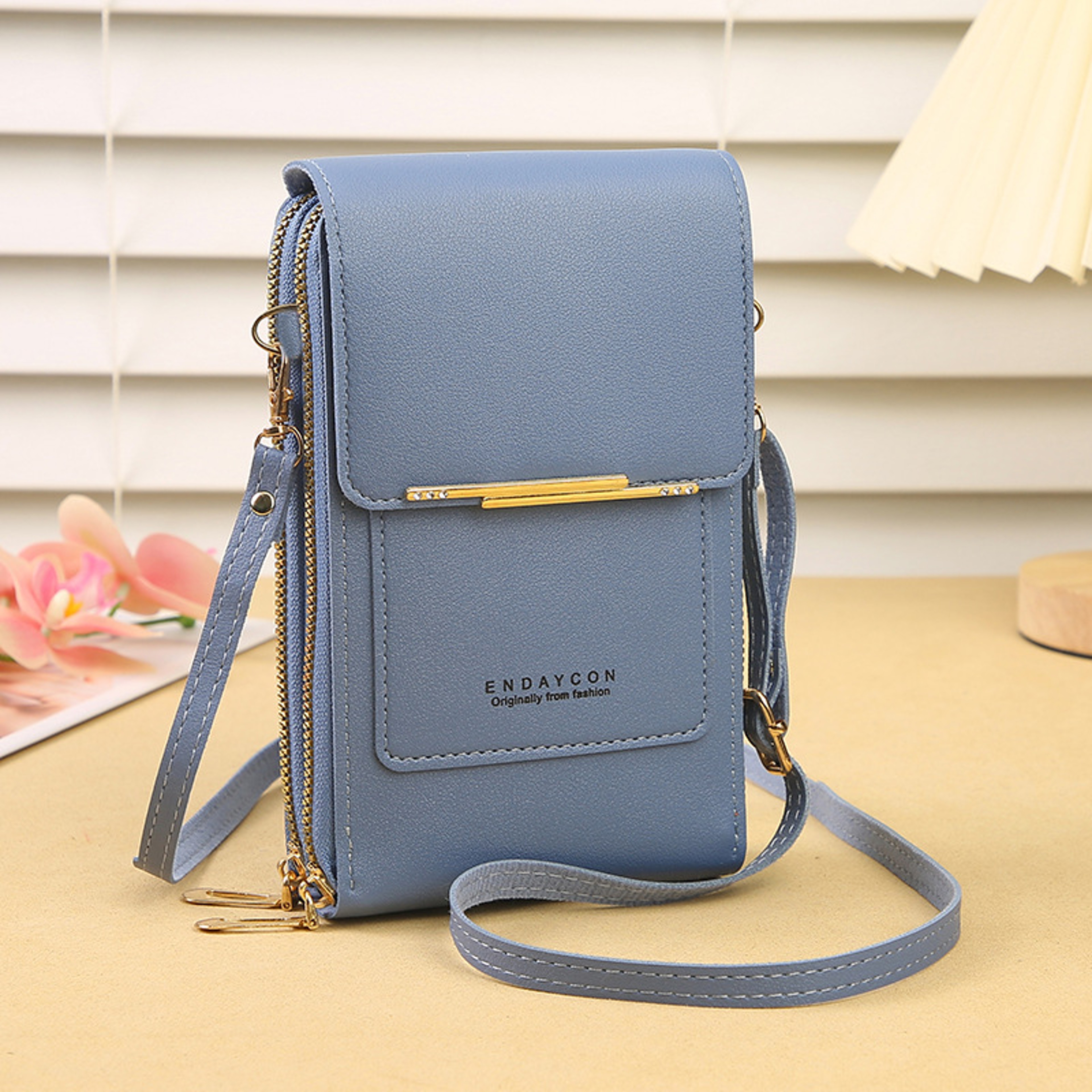 Cell Phone Bag With Touch Screen Lock Crazy Bag Womens Crossbody Shoulder Card Holder 10