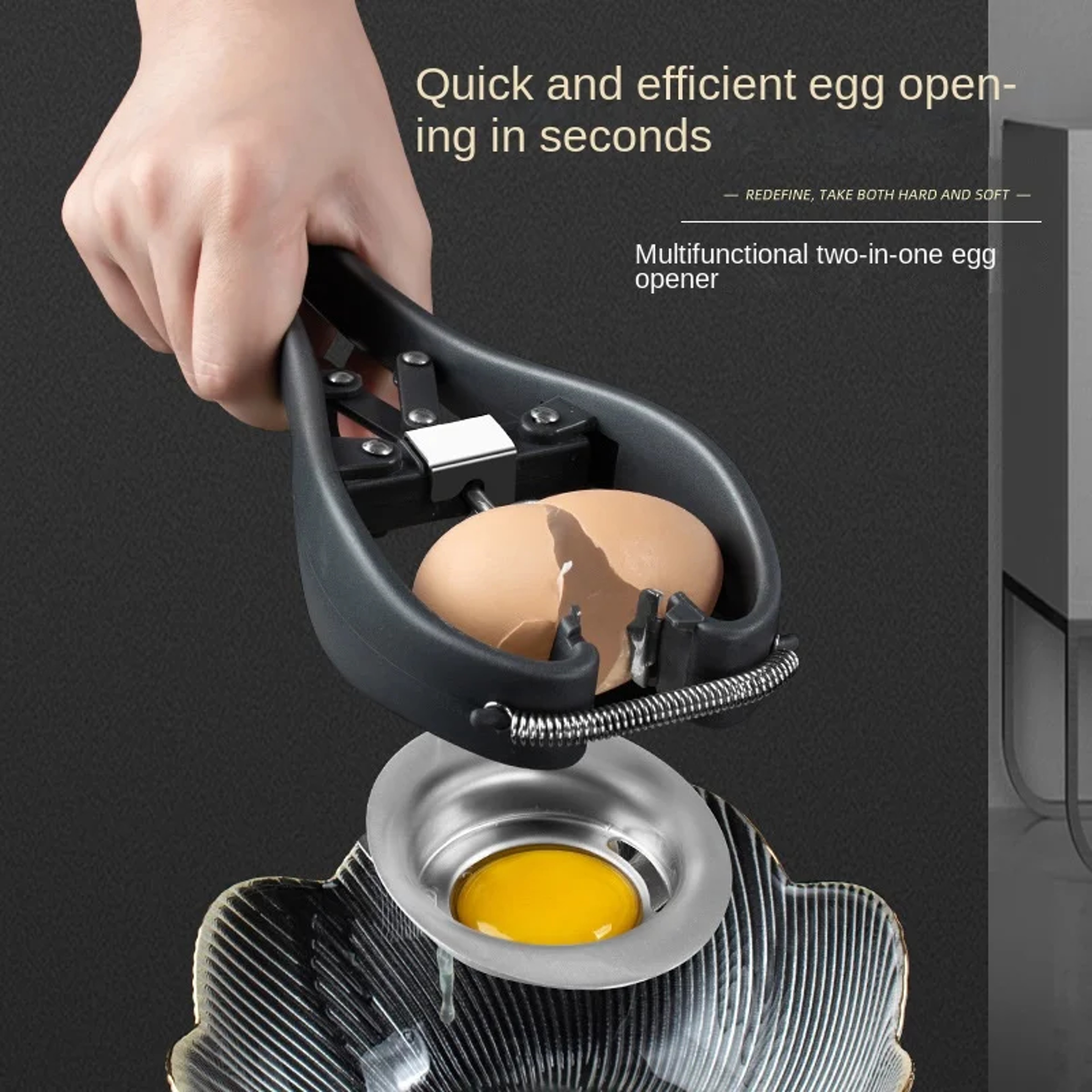 Manual Stainless Steel Egg Tools Egg Opener Cracker Topper Separator For Kitchen Use 1