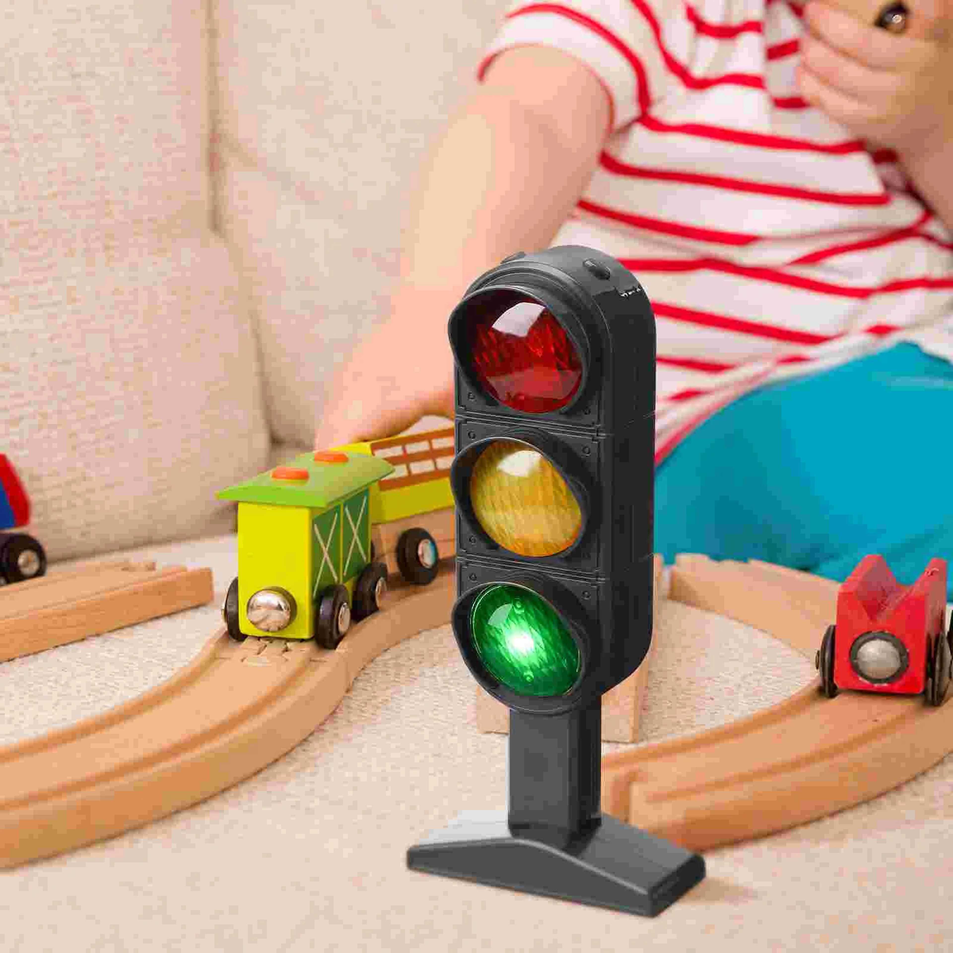 Traffic Light Lamp Toy Traffic Light Signs Road Light Safety Decor For Home 2