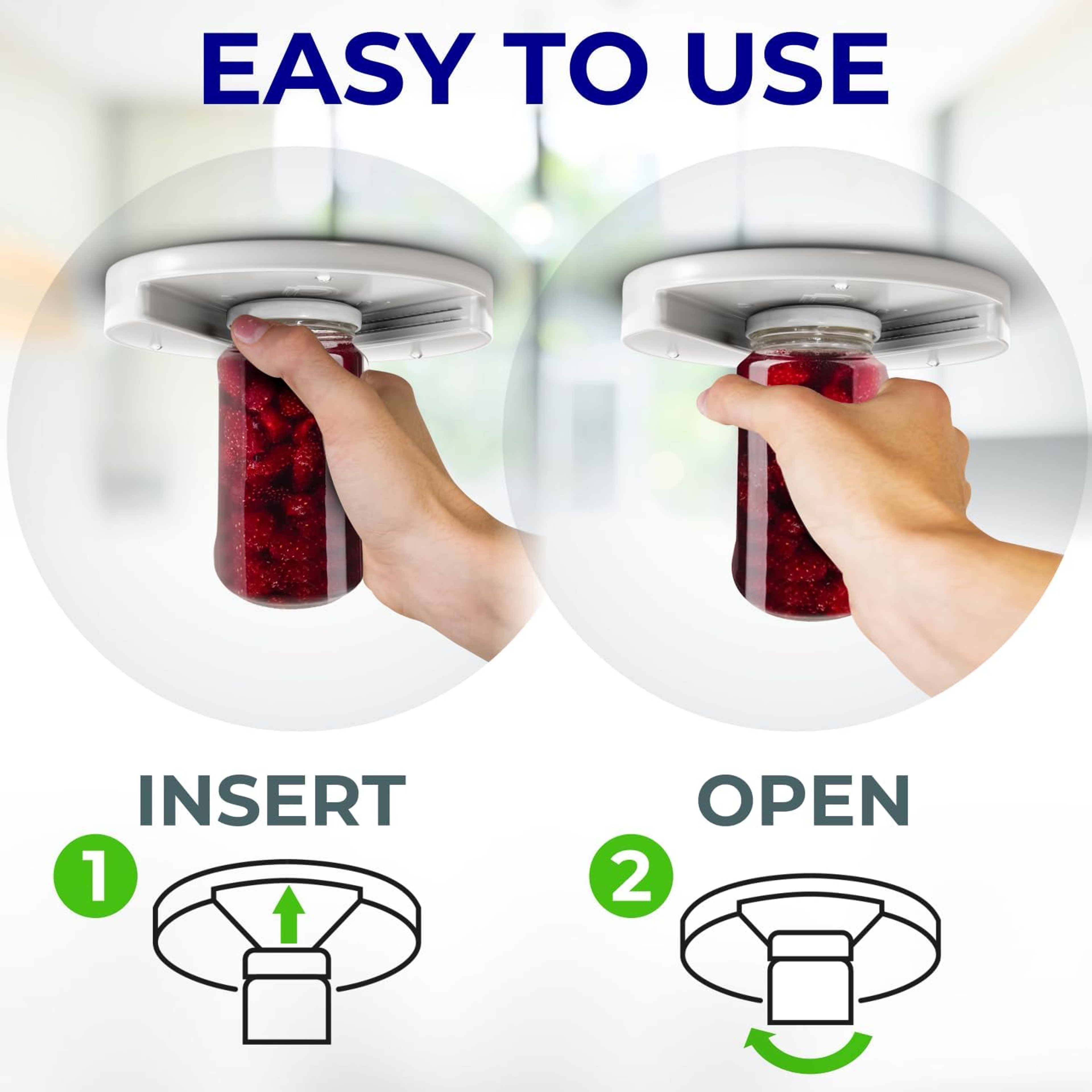 Effortless Grip Under Cabinet Jar  Bottle Opener For Arthritis 2
