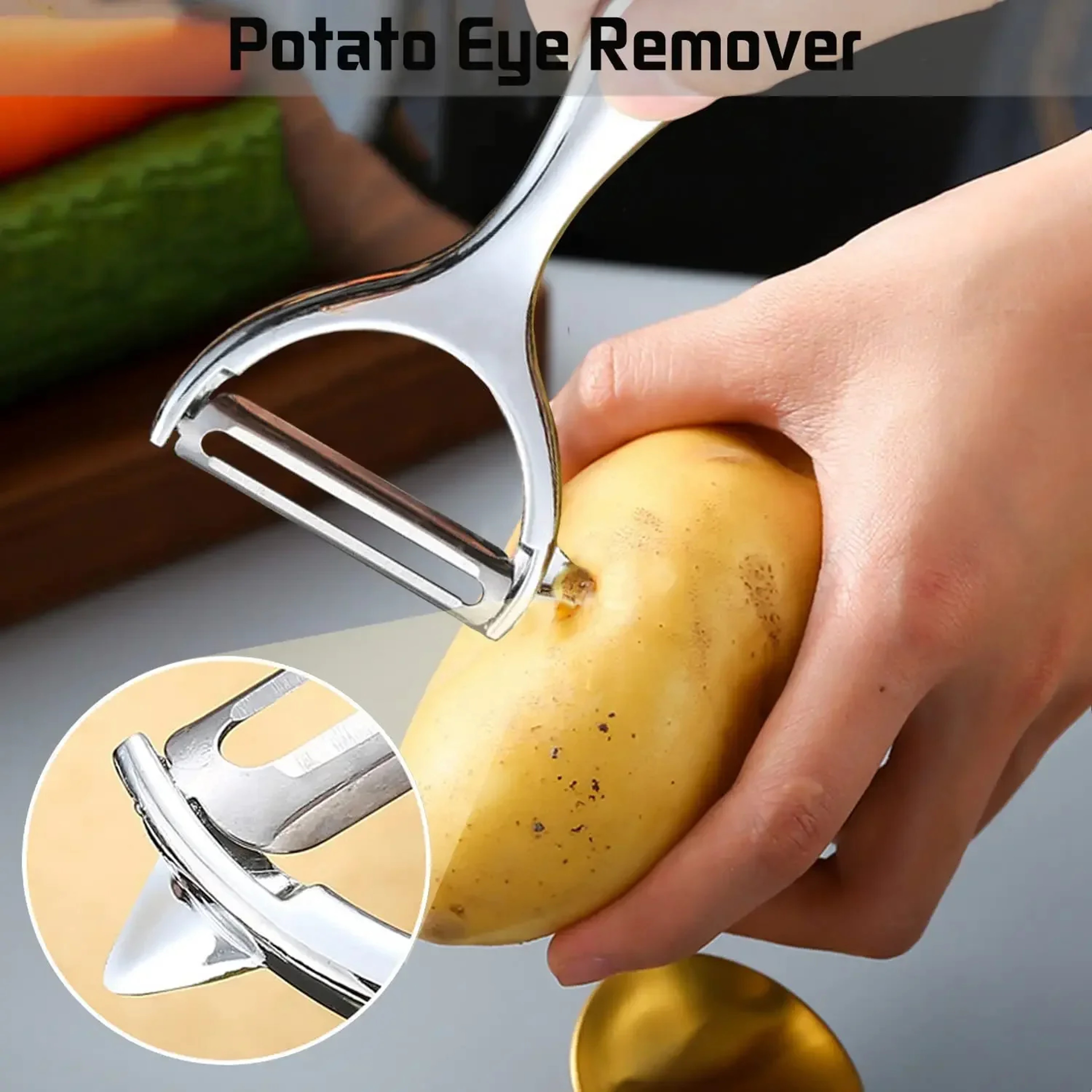 Multi-function Carrot Grater, Stainless Steel Vegetable Peeler, Potato Peeler – view 4