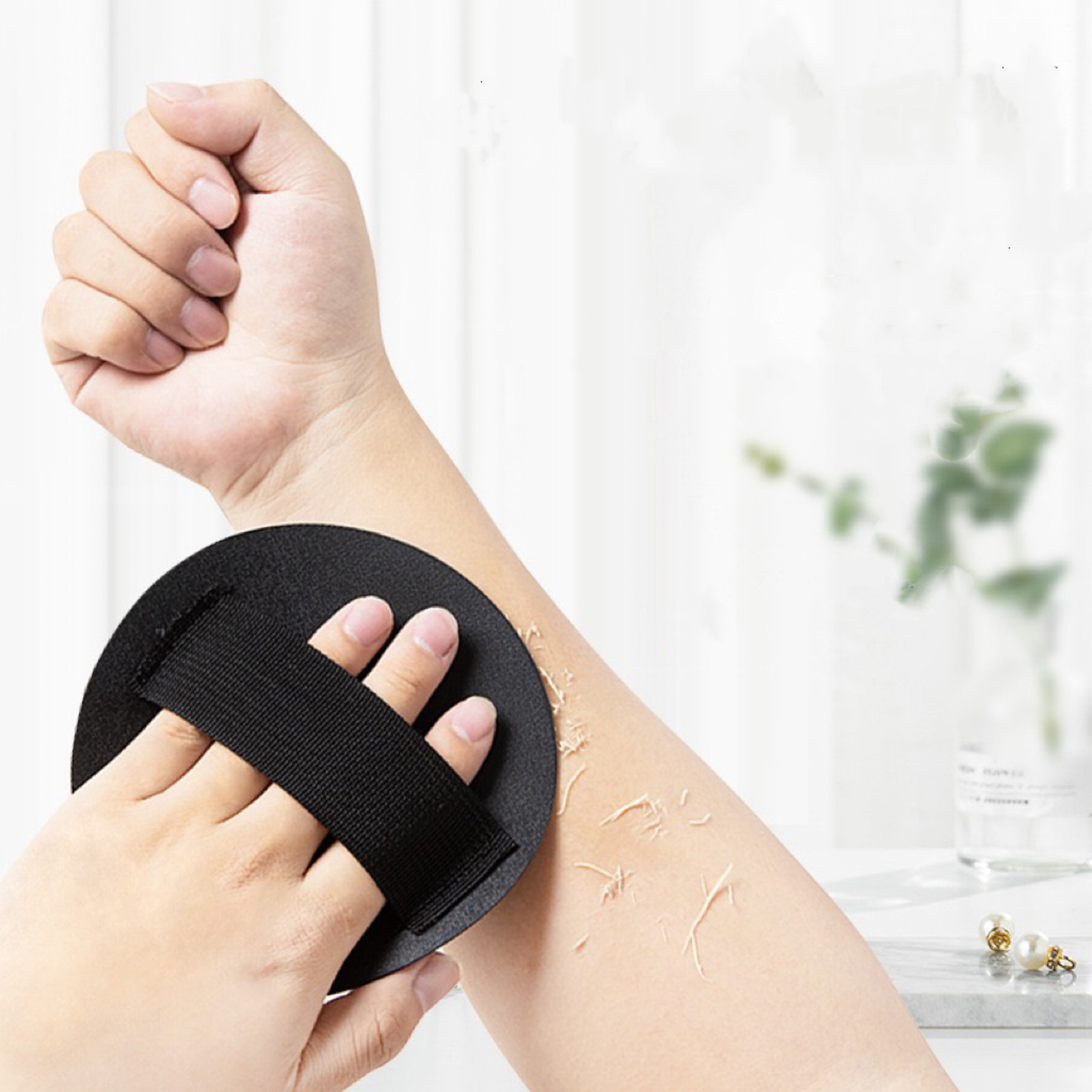 Bath Supplies Household, Black Silica Gel Painless Scrub, Exfoliating Brush for Strong Rub Back Ash Mud – view 3