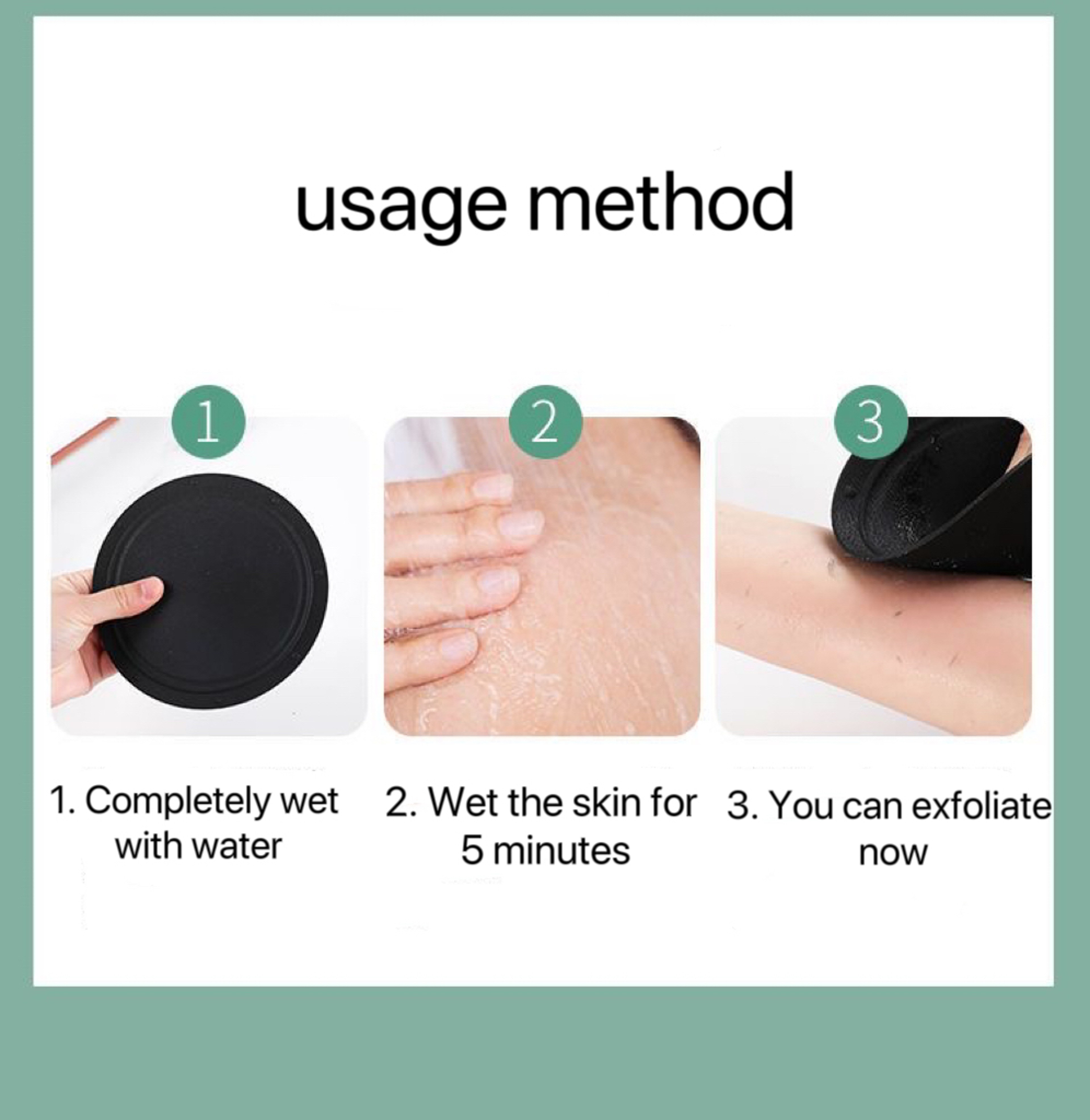 Bath Supplies Household, Black Silica Gel Painless Scrub, Exfoliating Brush for Strong Rub Back Ash Mud – view 5