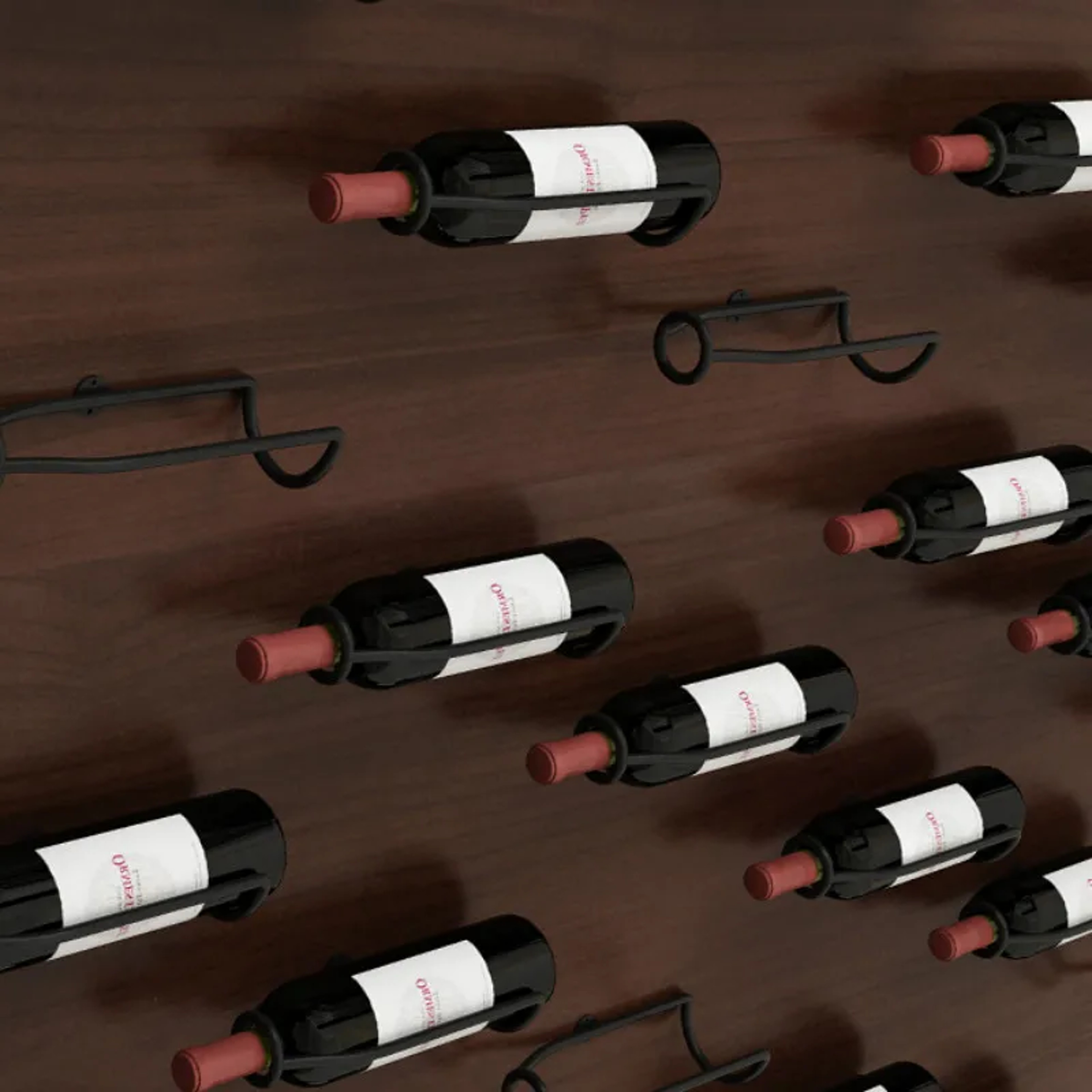 Iron Metal WallMounted Wine Rack Holder Bar Accessories Wine Cellar Storage Display For Beer And Ch 1