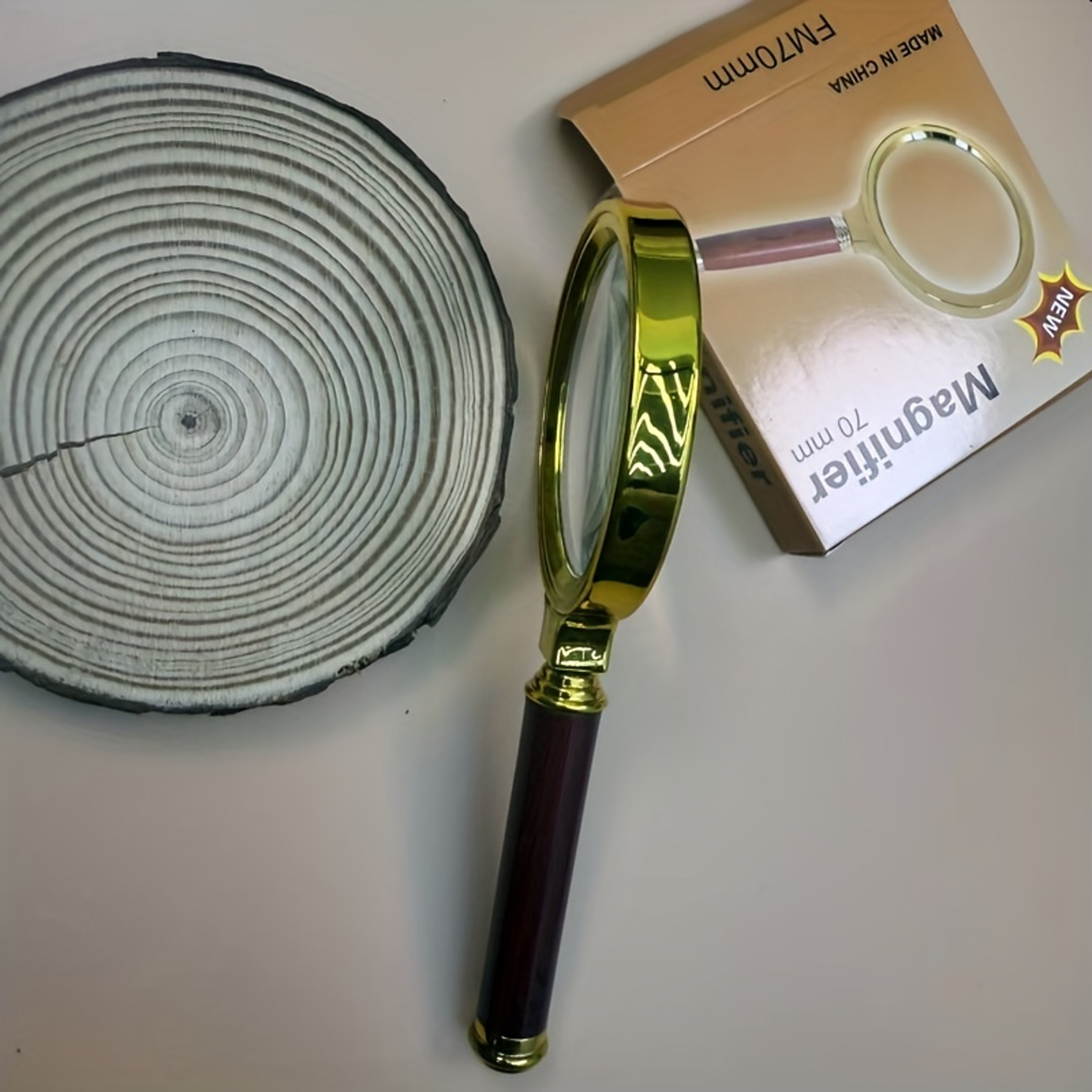 Metal Magnifying Glass 50x HighDefinition Handheld Magnifier For Reading Scientific Use 1