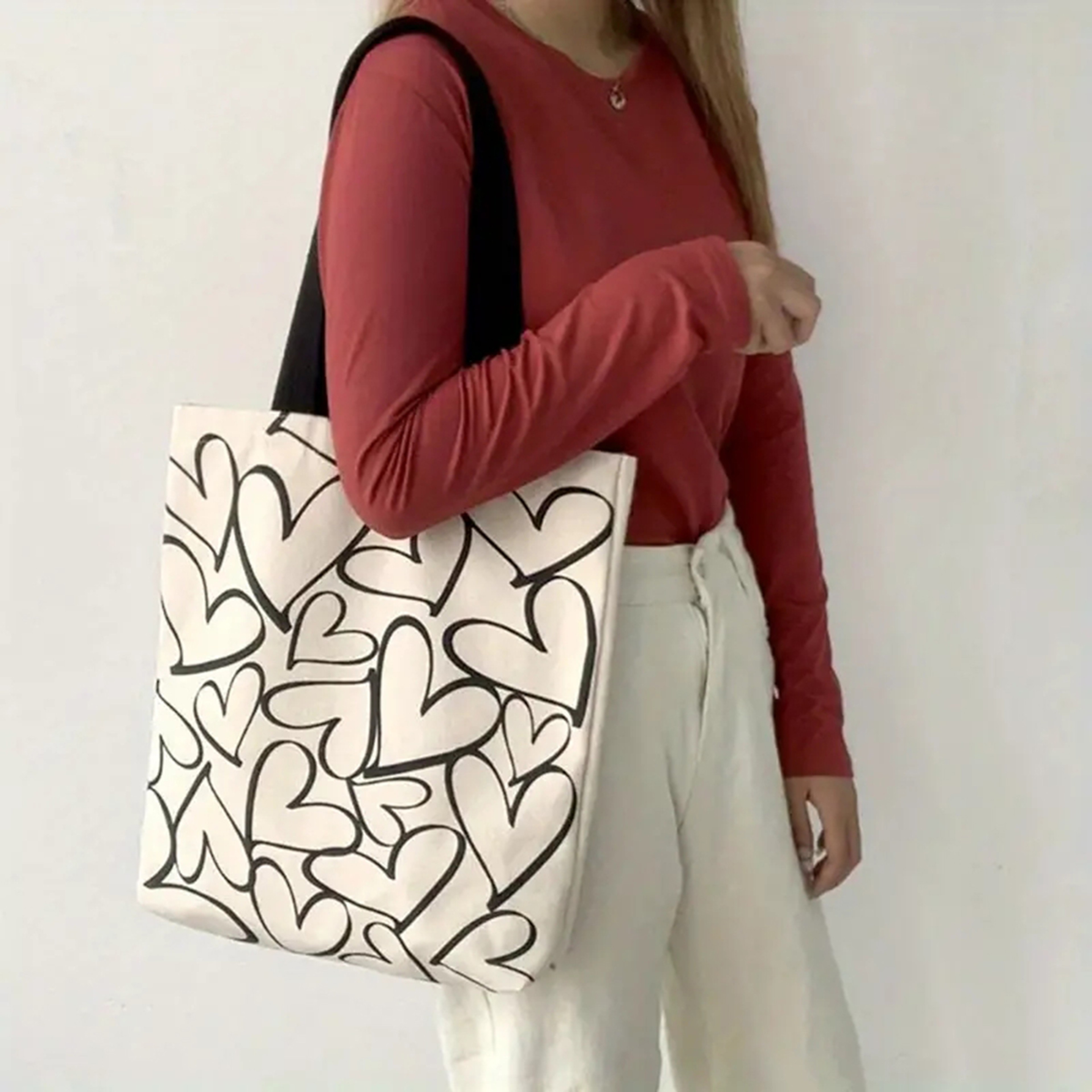 Canvas Shoulder Bag Female Single Shoulder Bag Large Capacity Travel Canvas Bag 0