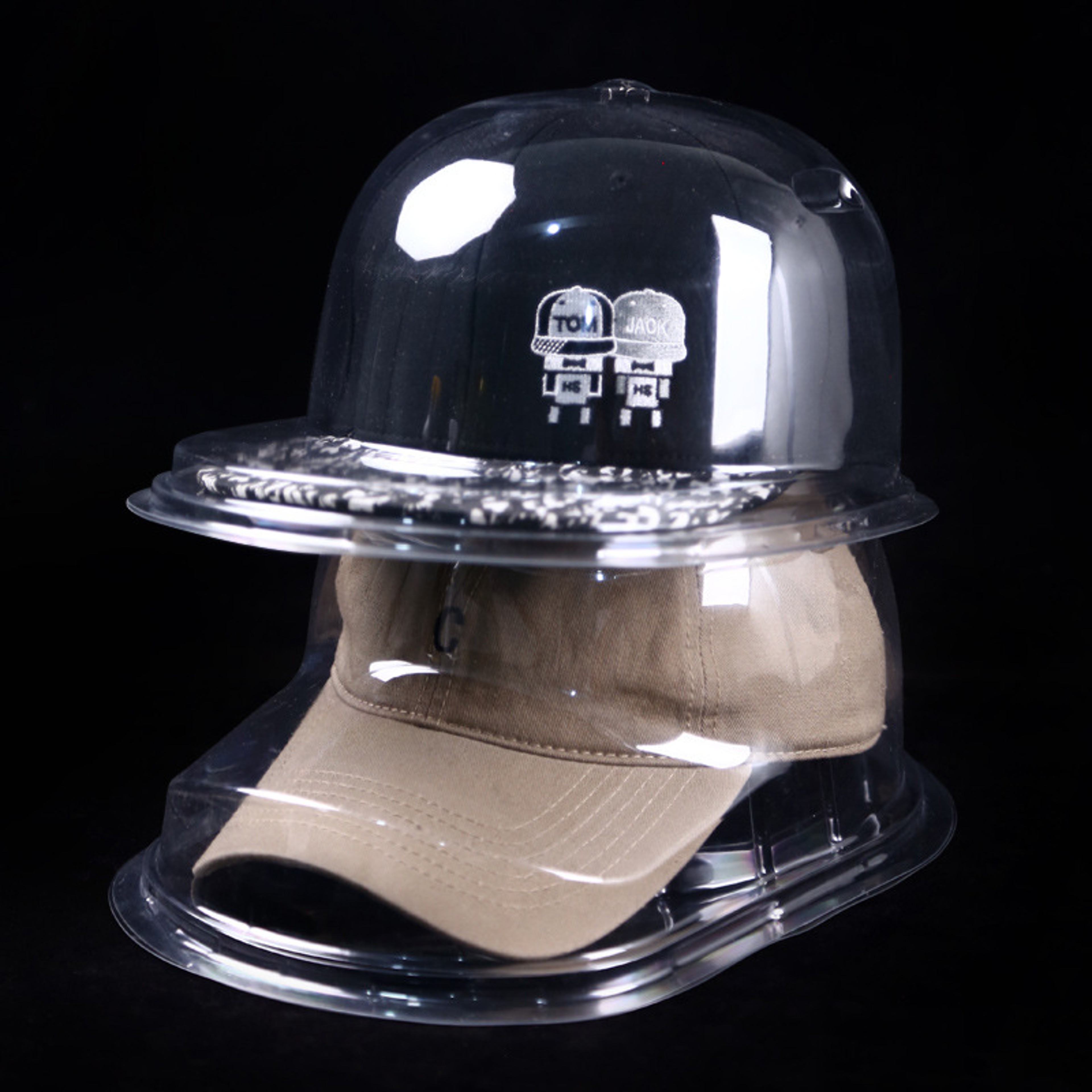 Baseball Cap Display Stand With Dust Cover Transparent Box For AntiDeformation Storage  Hanging Sup 0