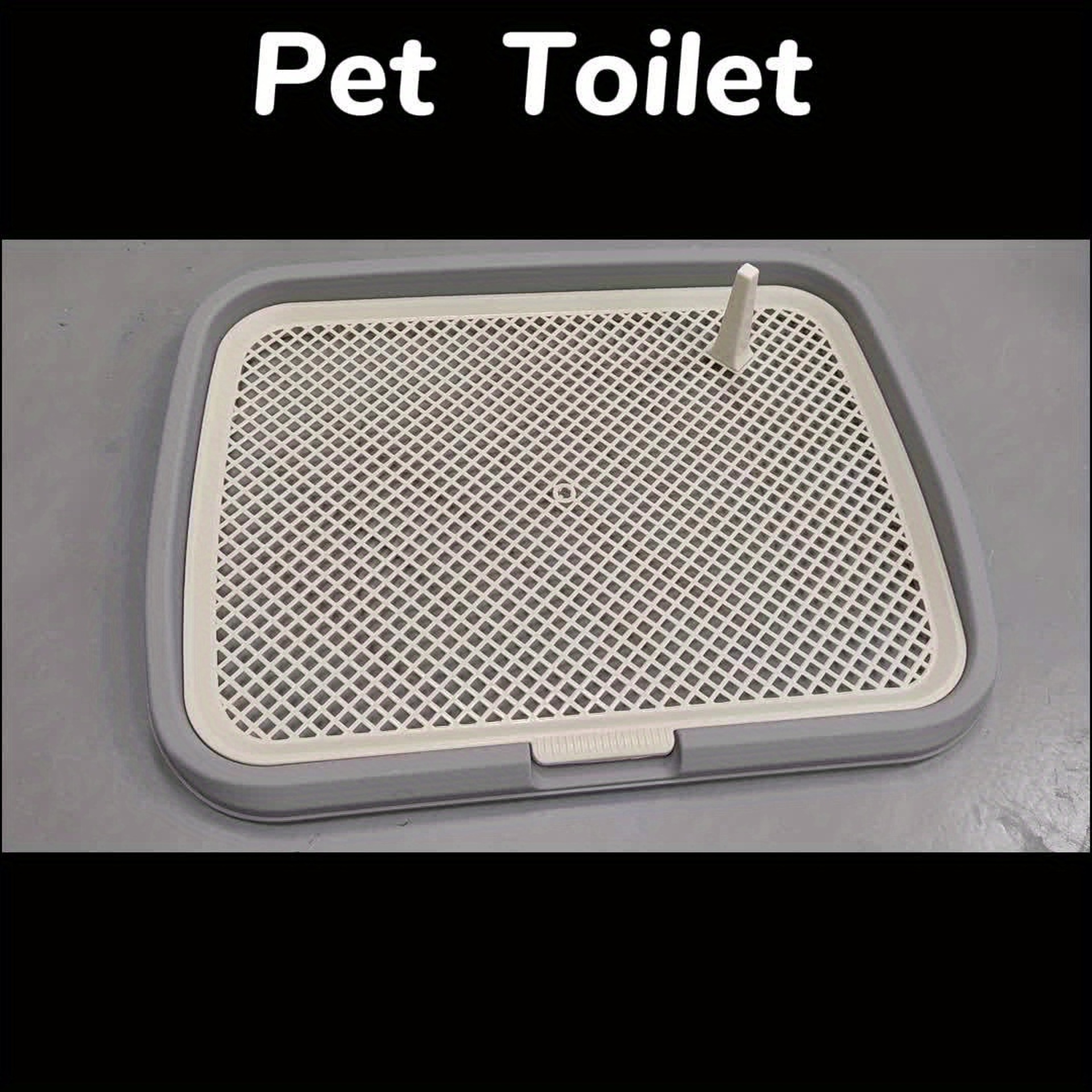 Reusable Dog Potty Trainer Tray With Removable Net Plastic Pee Pad Holder For Potty Training 3