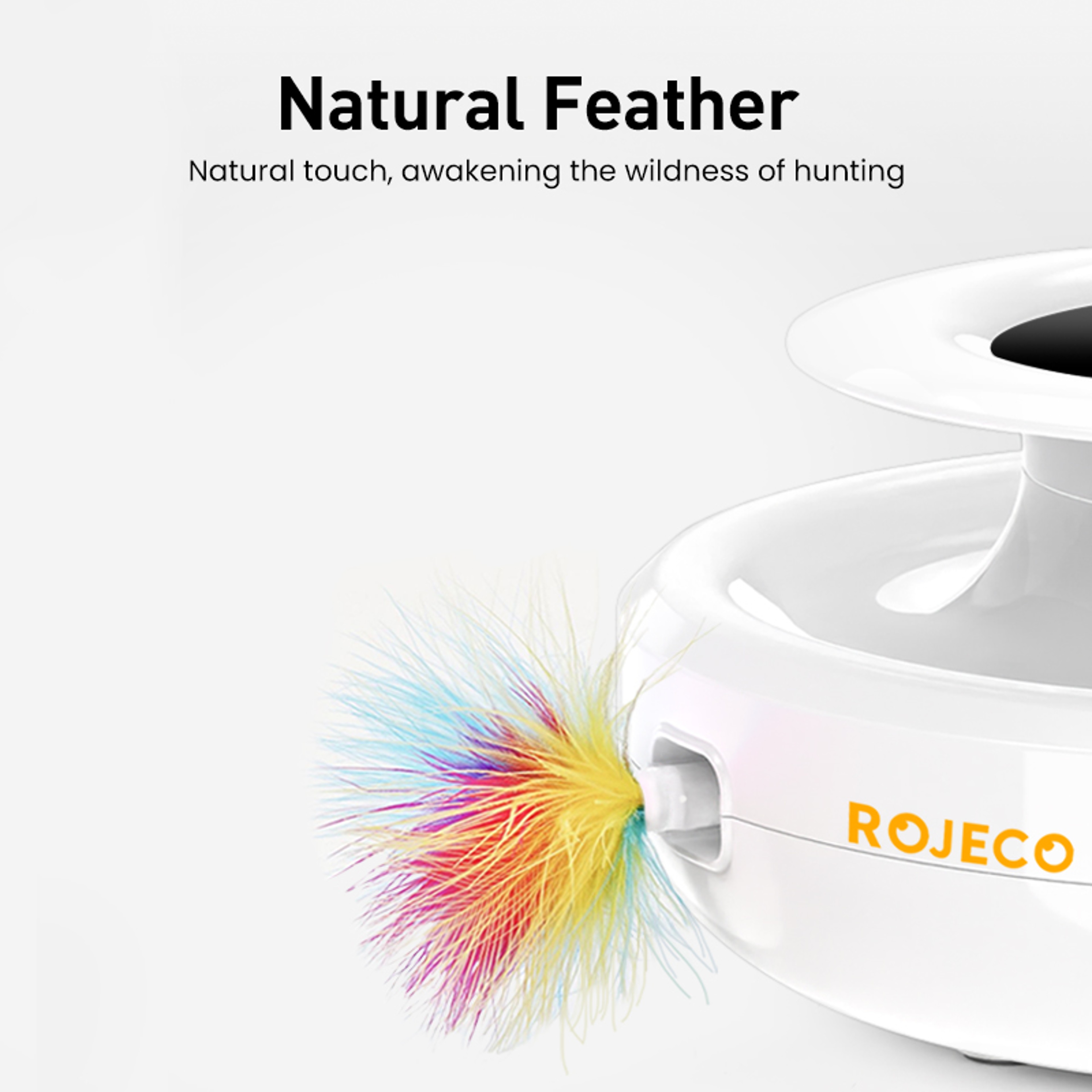 2 In 1 Smart Cat Toy Automatic Feather Fun Ball Toy Set Interactive Electronic Pet Toy For Cats And 5