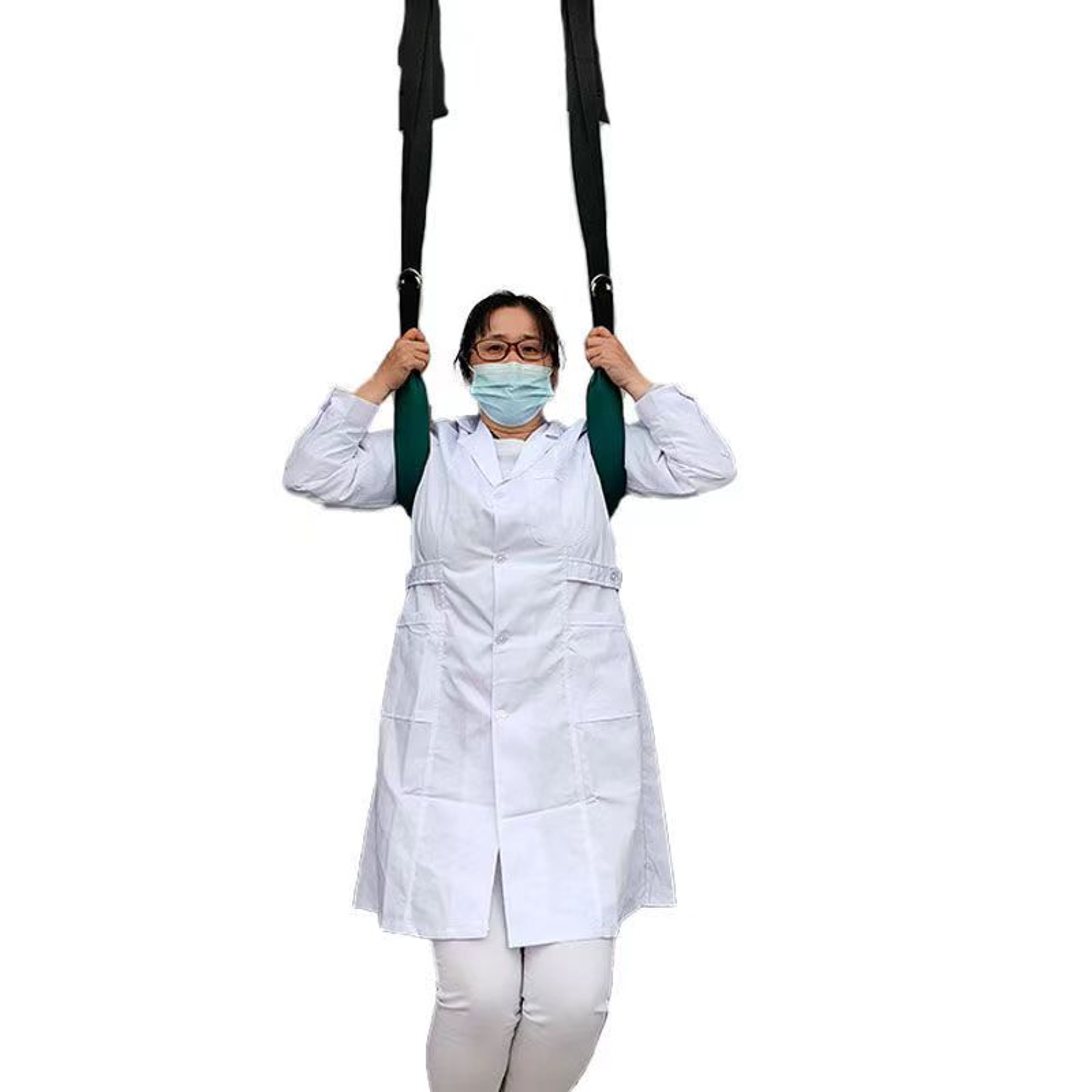 Lumbar Traction Belt Spine Decompression Back Stretching Device for Lower Back Pain Relief – view 2