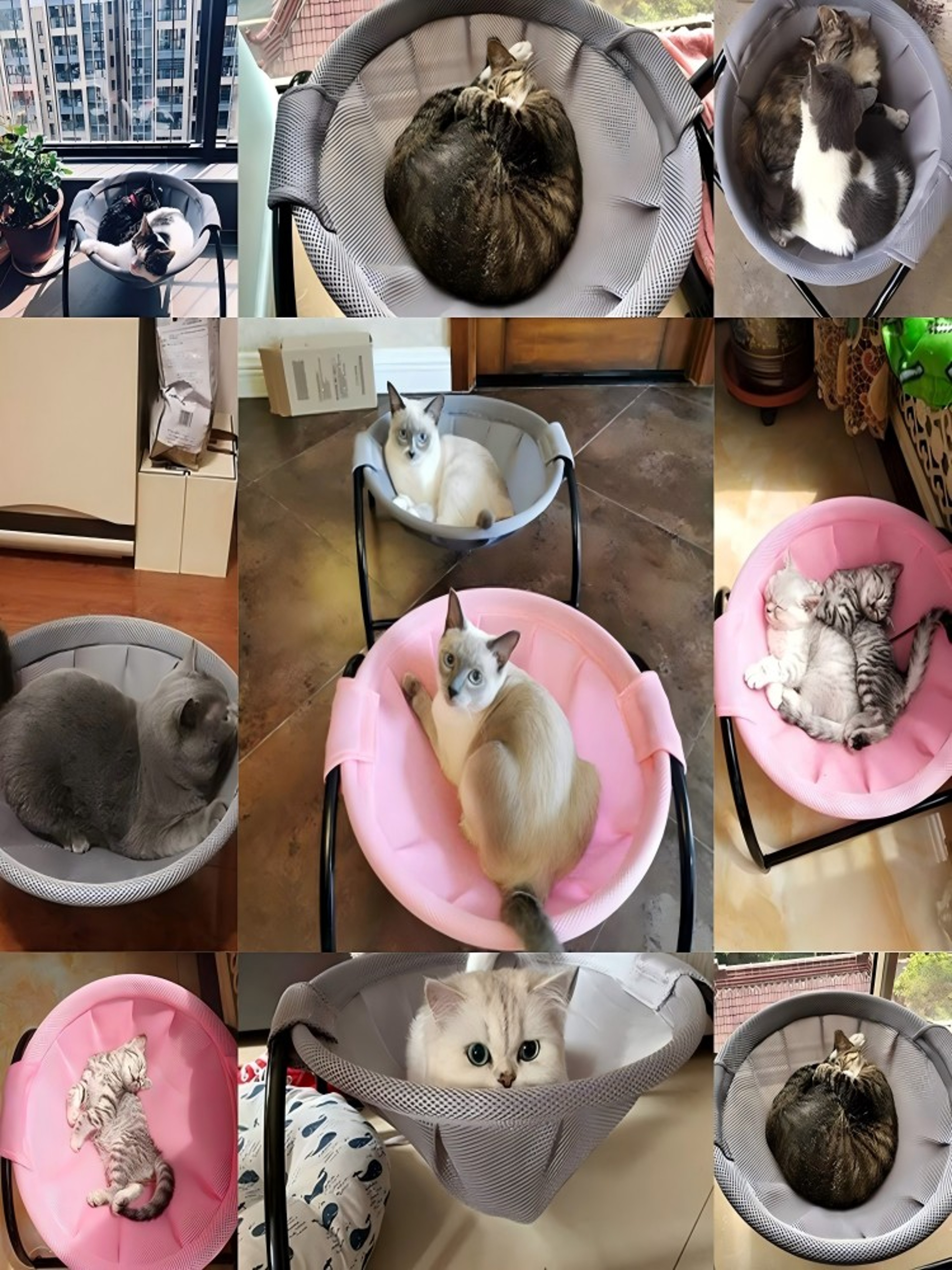 ComfortLift Cat Hammock Bed Washable Elevated Pet Hammock For Small And Medium Cats 3