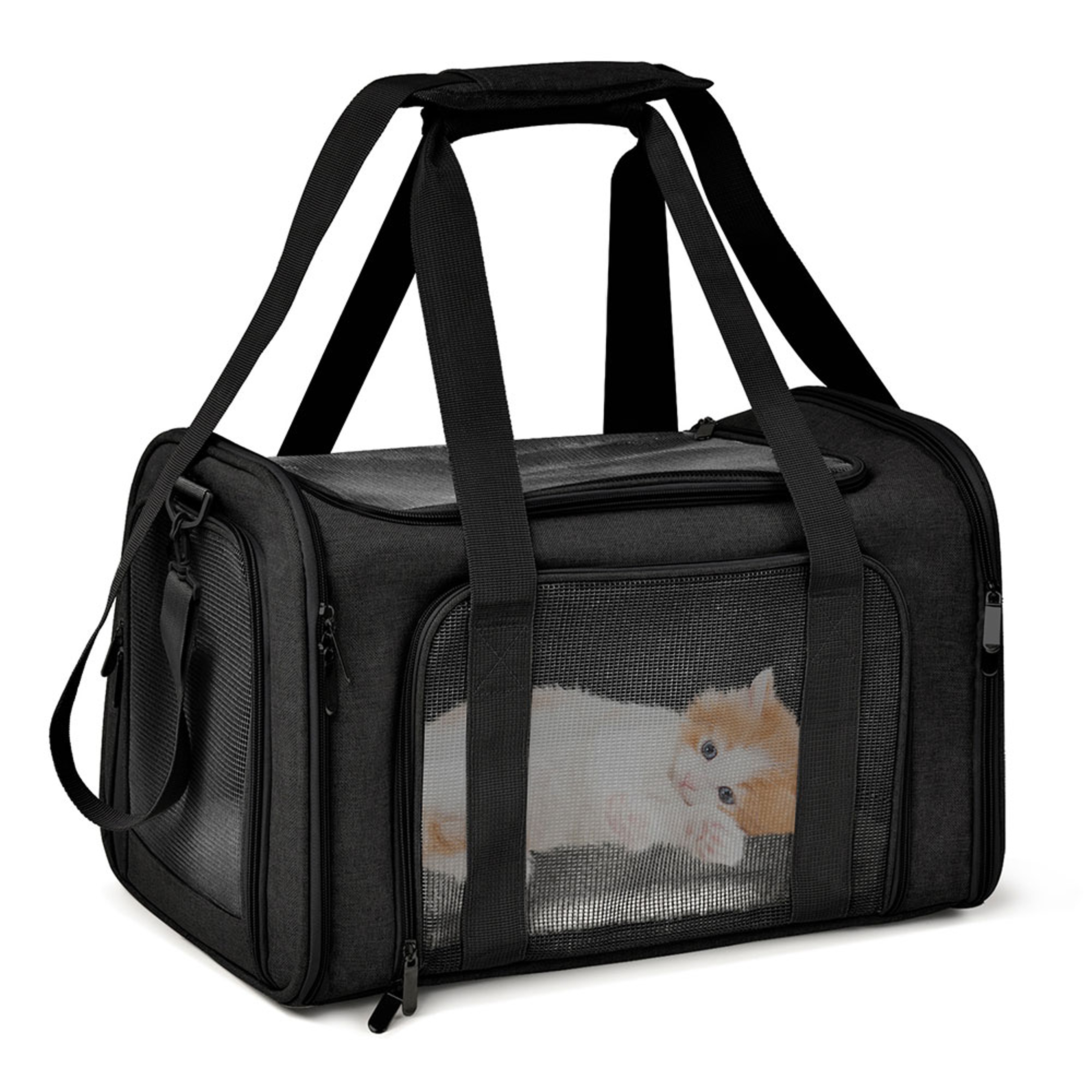 Airline Approved Pet Carrier Backpack for Small Dogs & Cats, Soft Travel Bag for Comfortable Outings – view 7