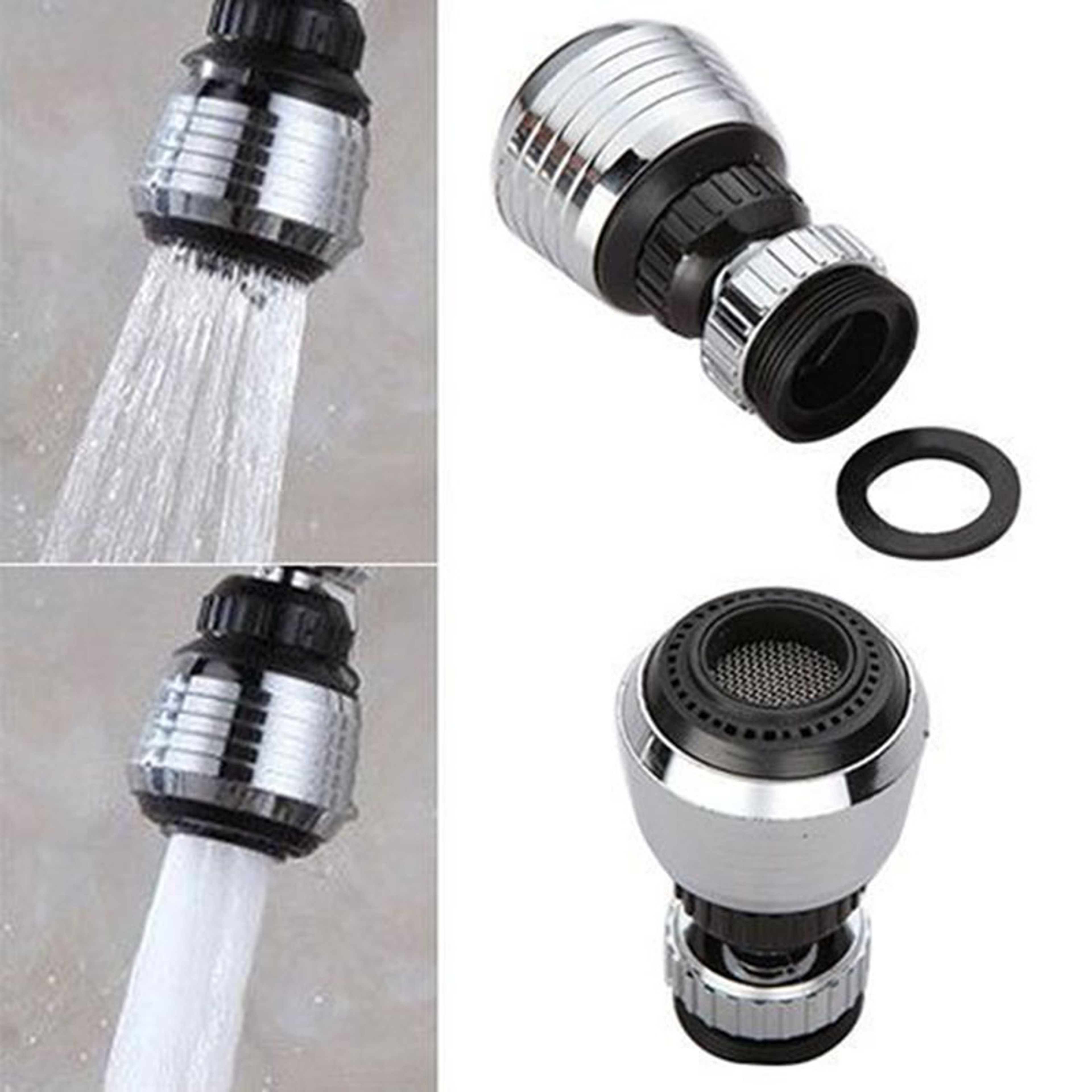 360 Rotate Kitchen Faucet Aerator, Water-Saving Filter, Diffuser & Shower Head Nozzle – view 1