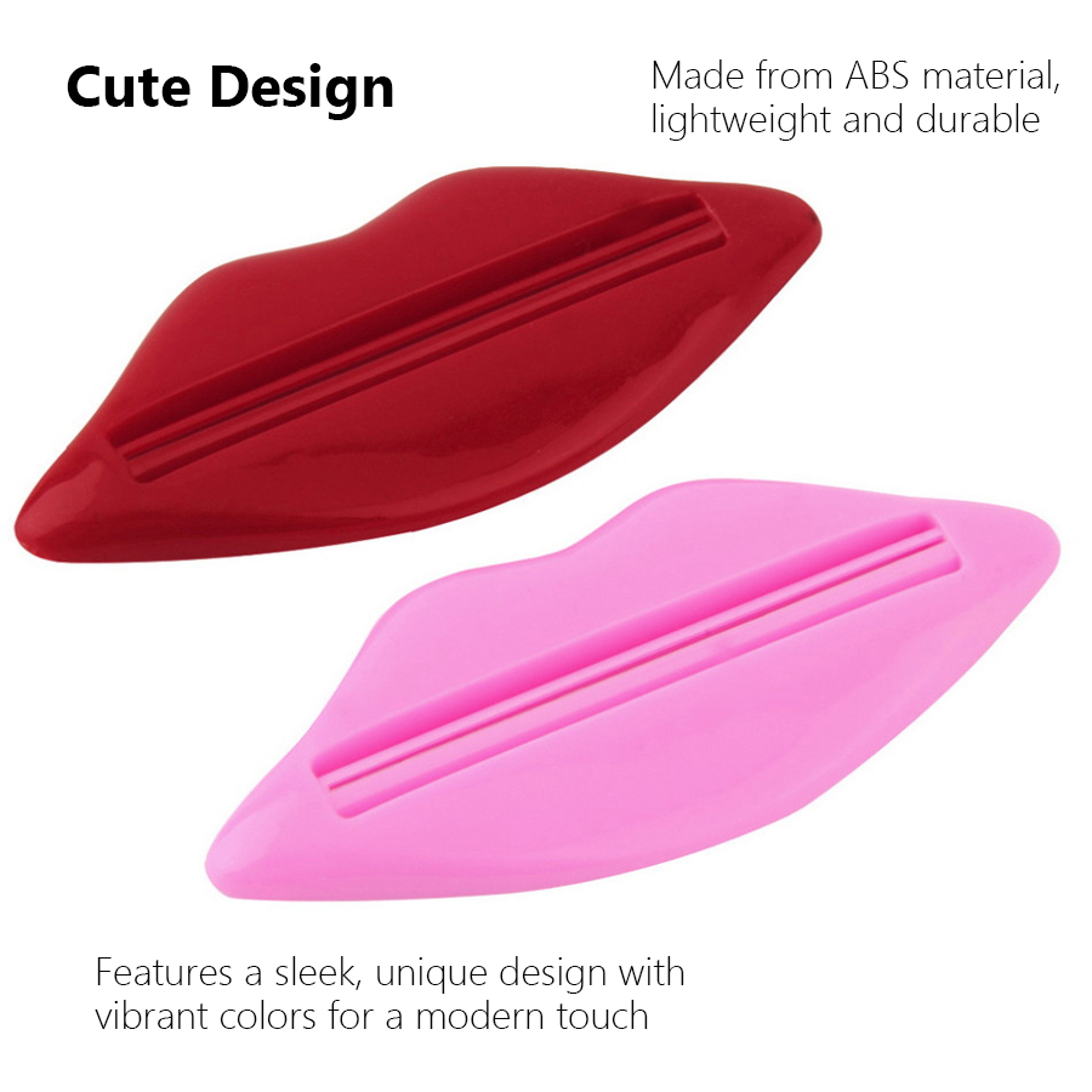 Lip Kiss Toothpaste Squeezer, Fun & Practical Bathroom Tube Dispenser Set – view 3