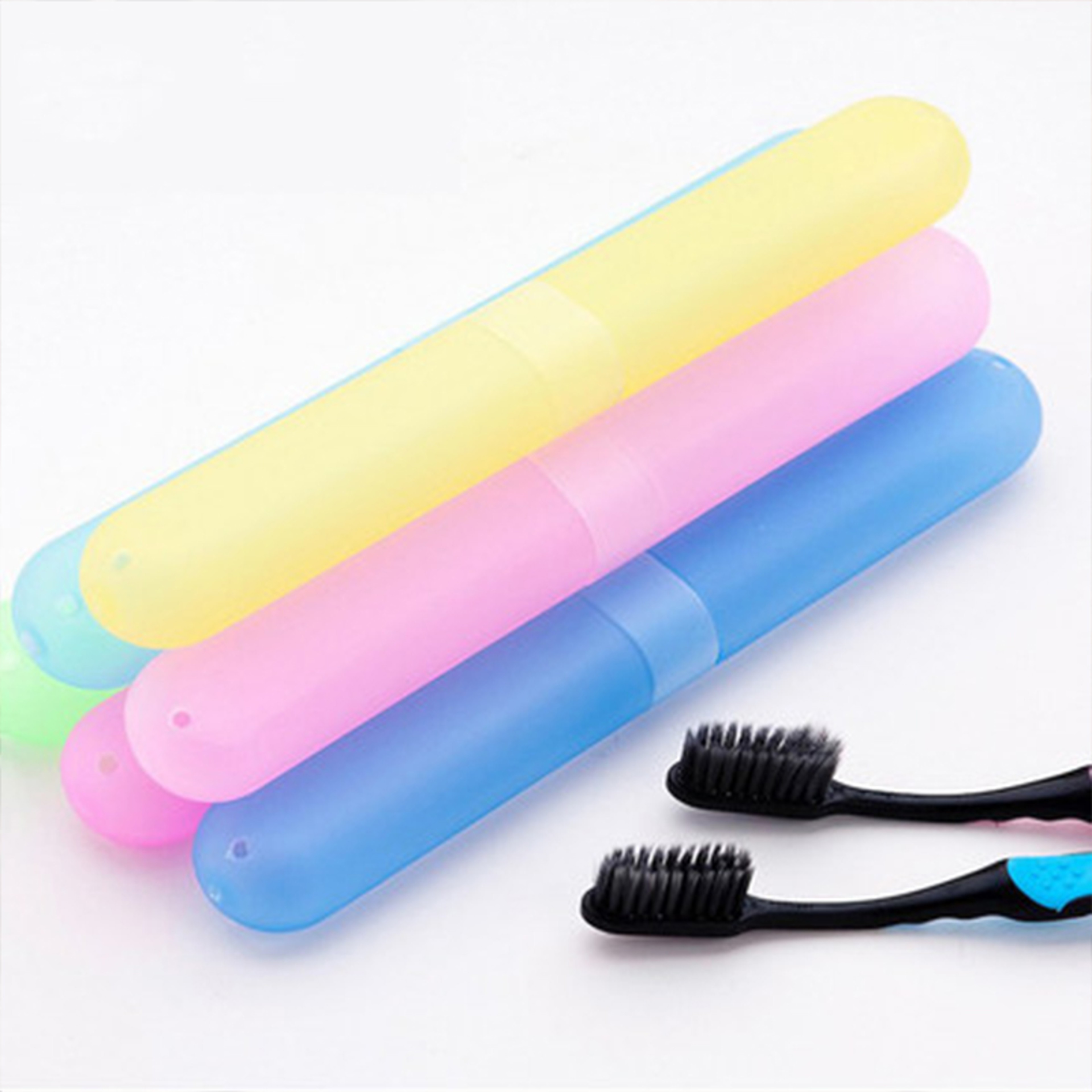 Portable Toothbrush Holder Case, Travel Hiking Camping Toothbrush Protector Box – view 1